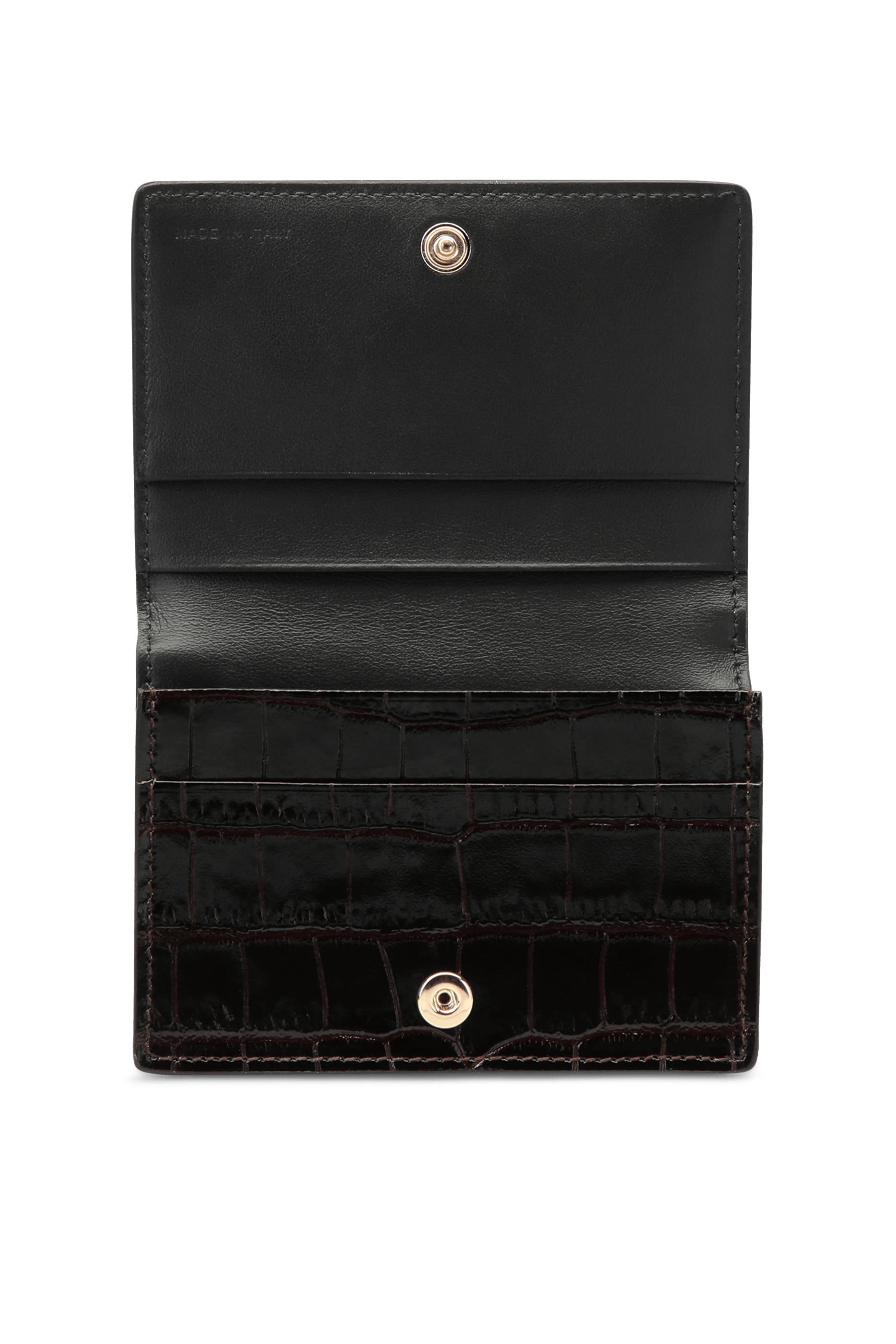 Folded Card Case with Snap Closure