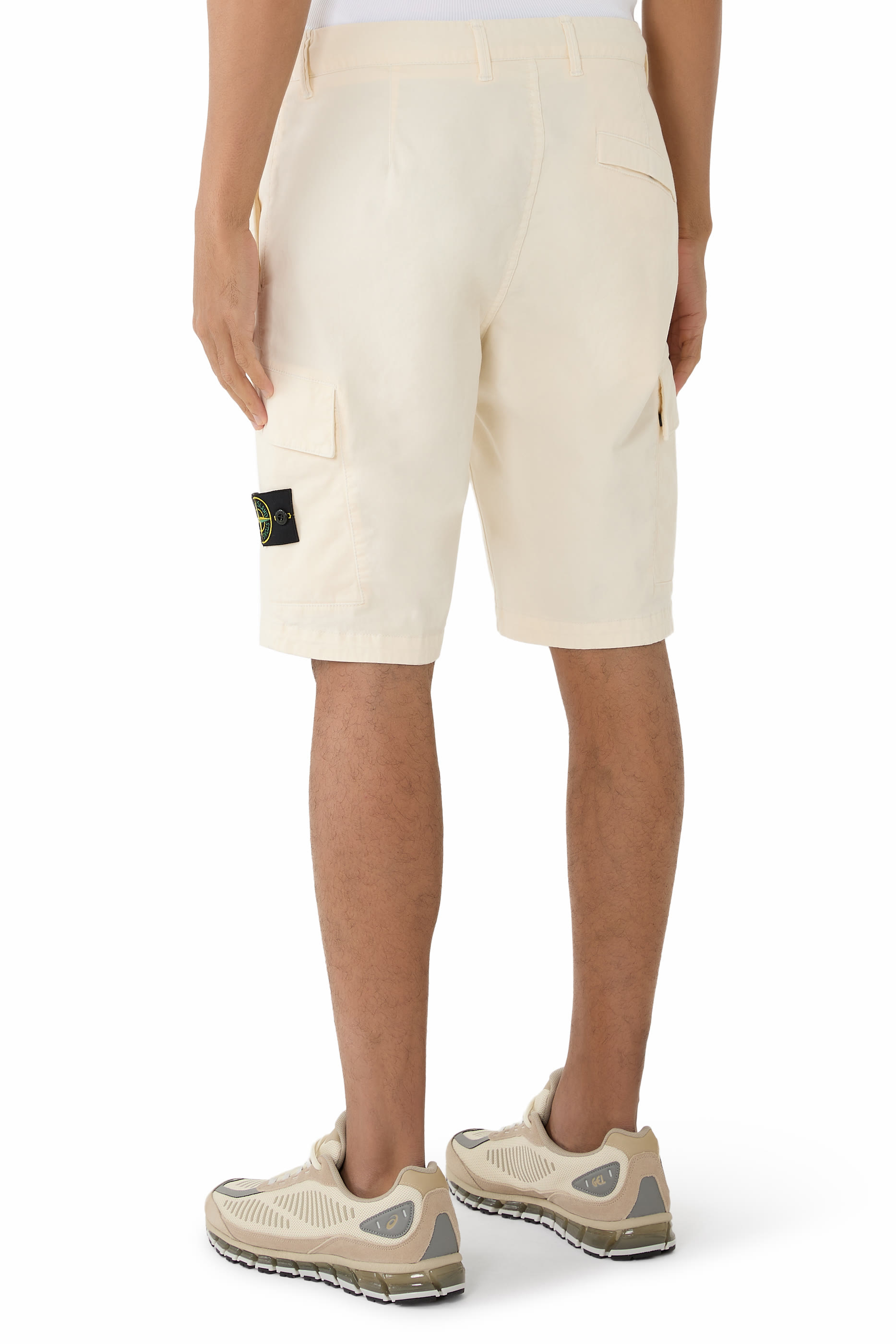 Logo Patch Cargo Bermuda Shorts
