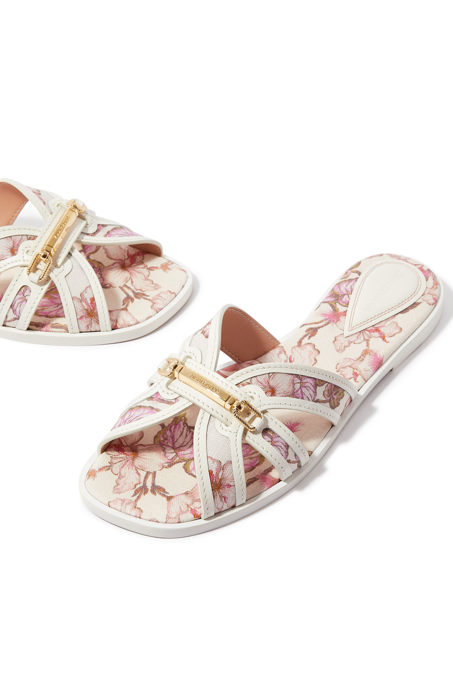 Prisma Floral-Print Flat Sandals