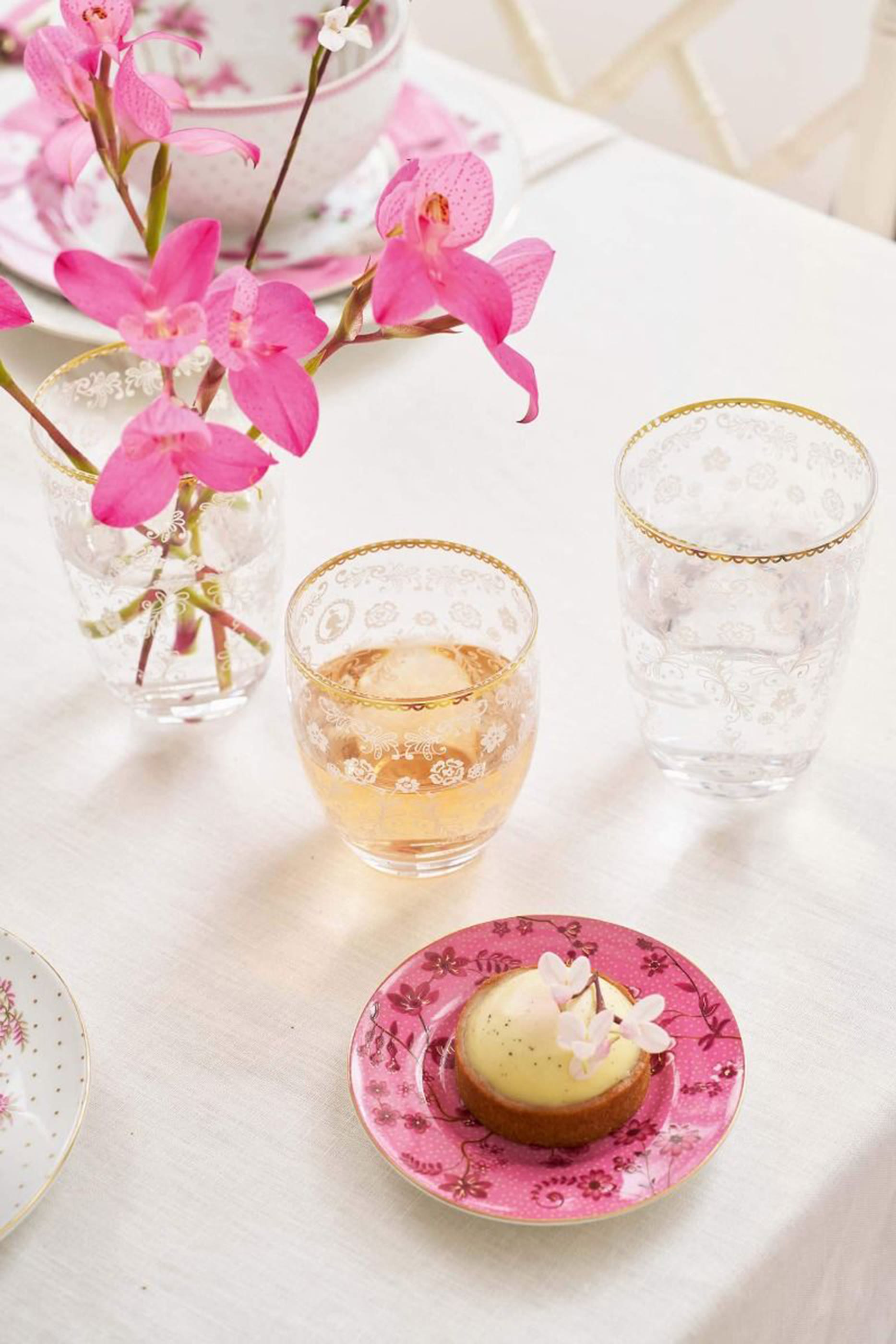 Floral Longdrink Glass