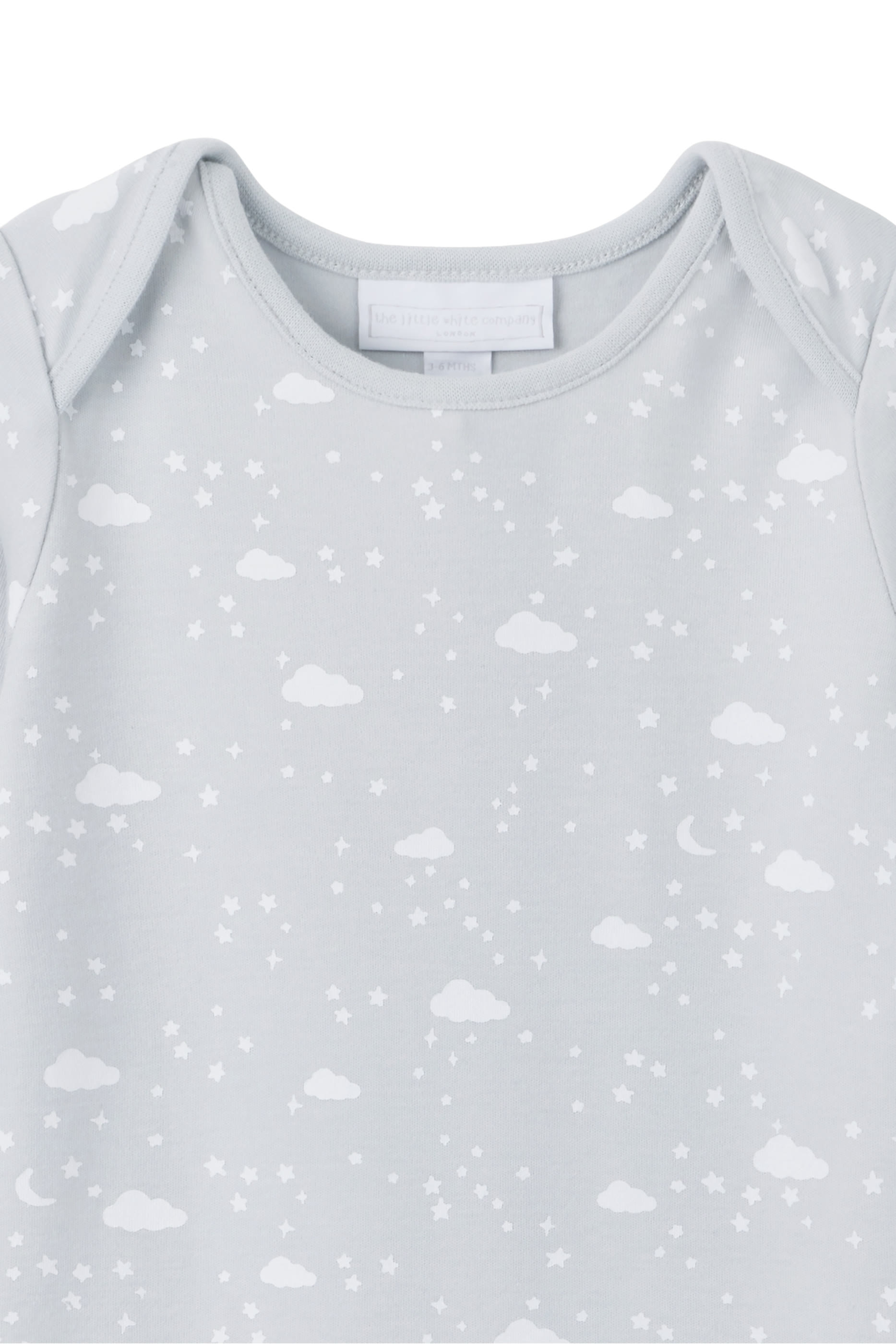 Kids Cloud & Star Envelope Neck Sleepsuit