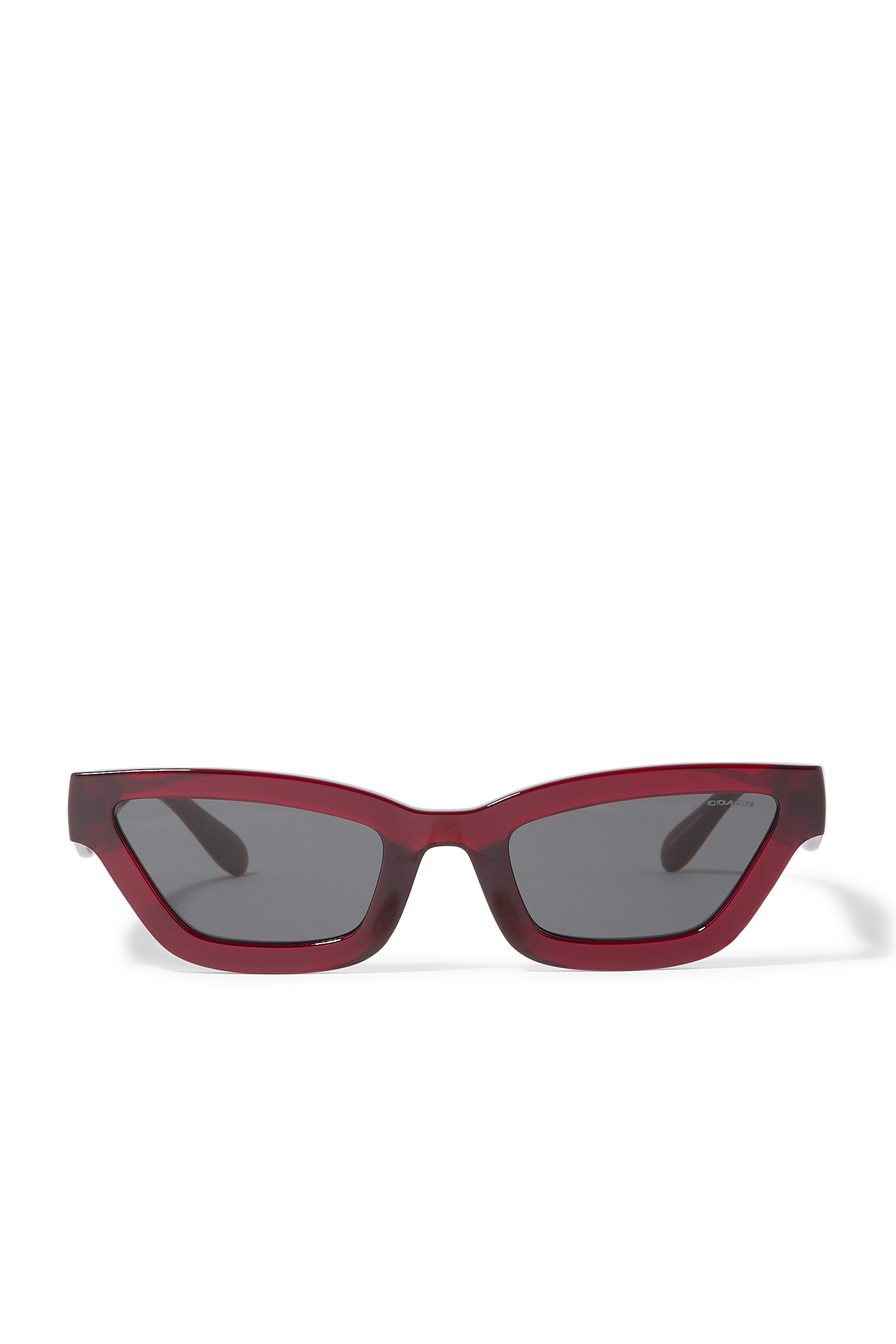 Quilted Narrow Cat Eye Sunglasses
