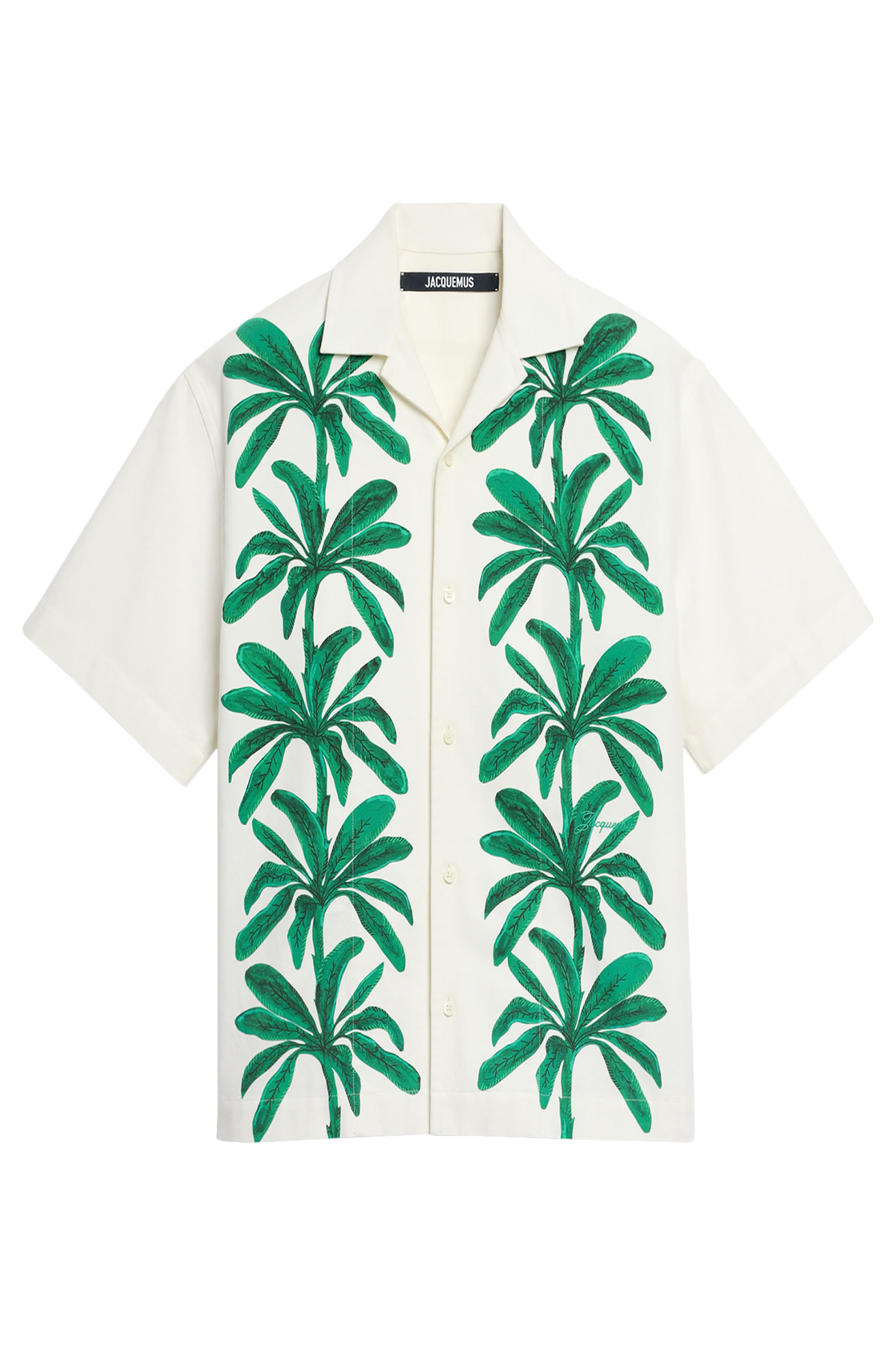 Painted Palm Trees Short-Sleeved Shirt