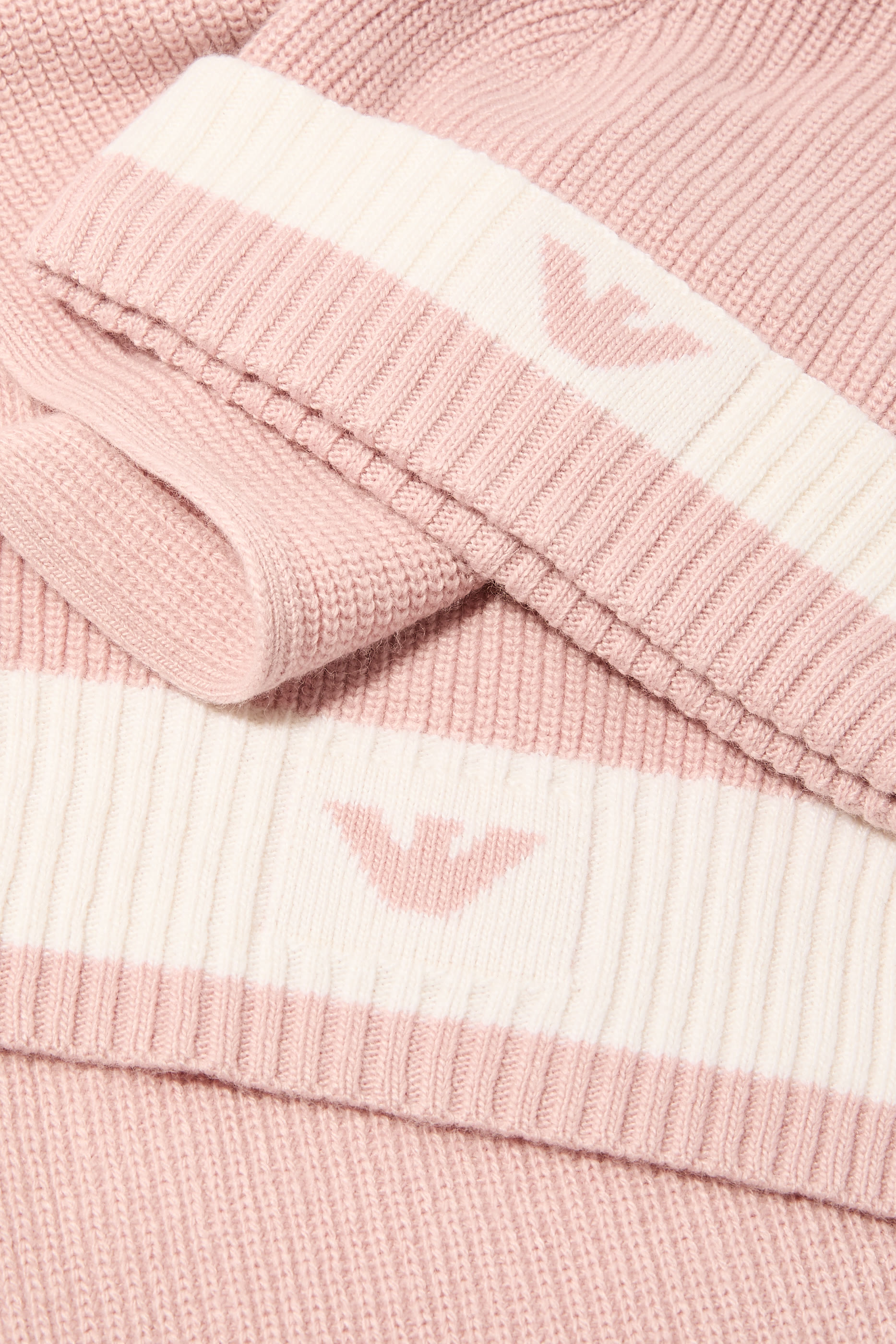 Kids Wool-blend Beanie and Scarf Set