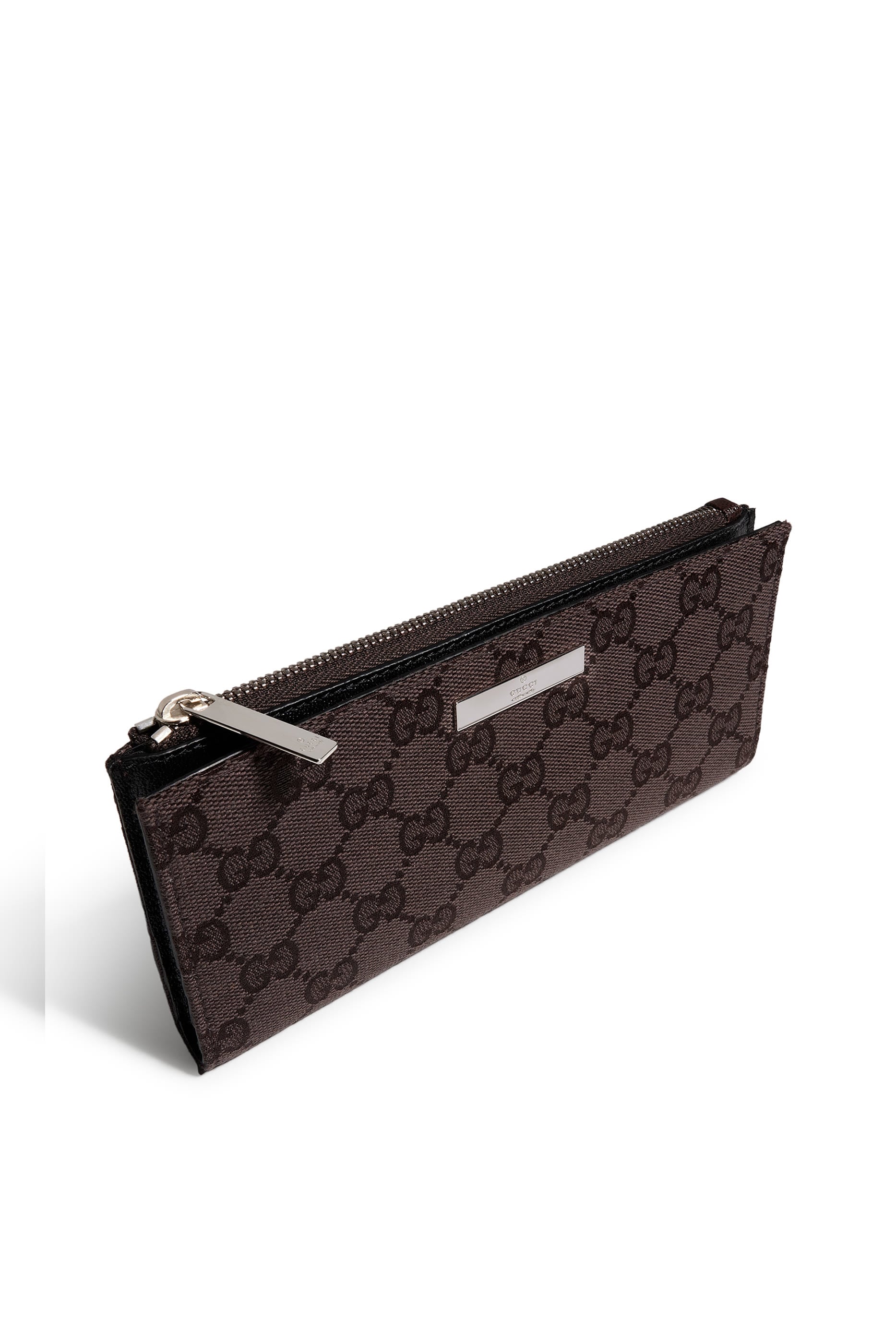 Long Wallet with Logo Plaque
