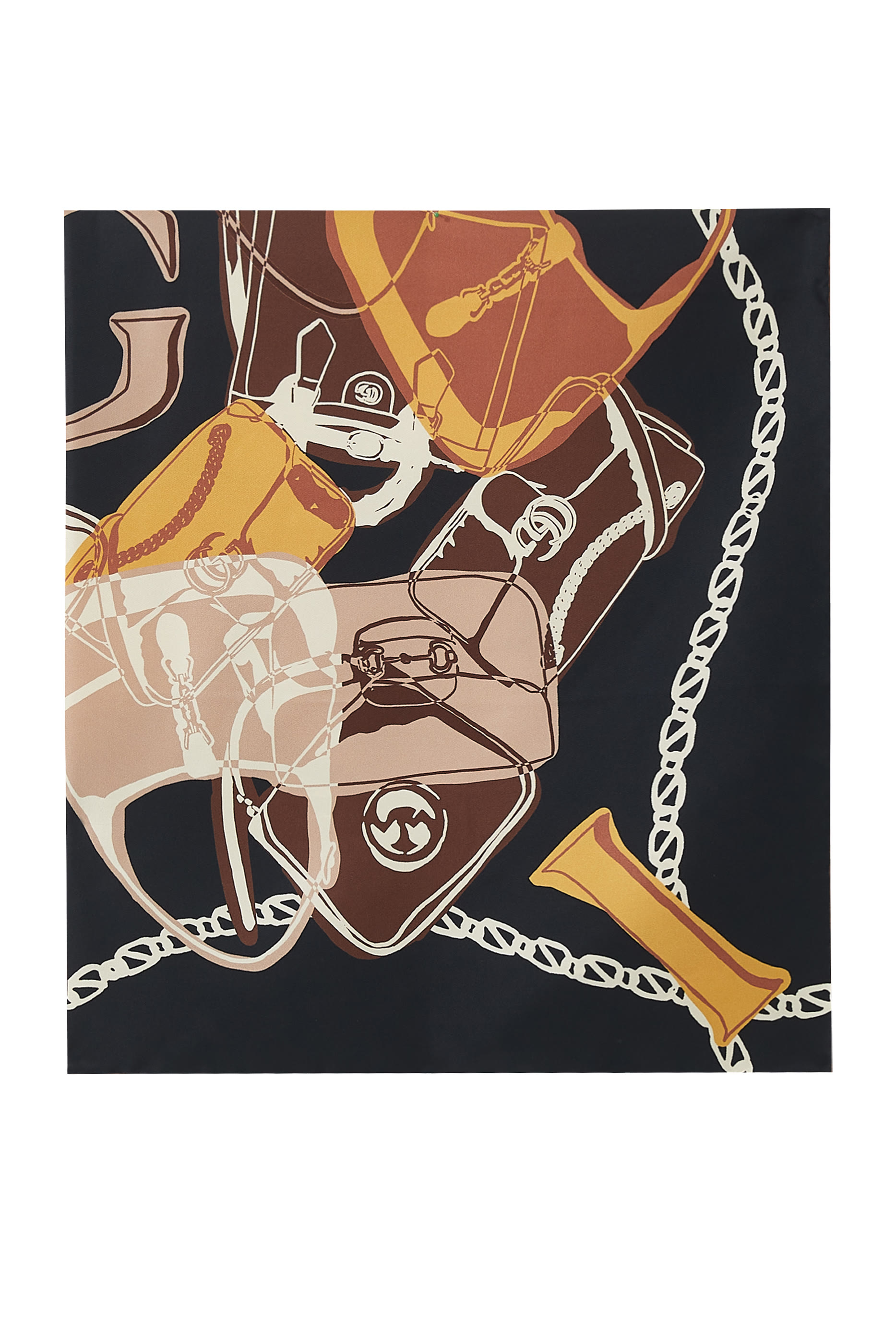 Bag Print Twill Carr&eacute;