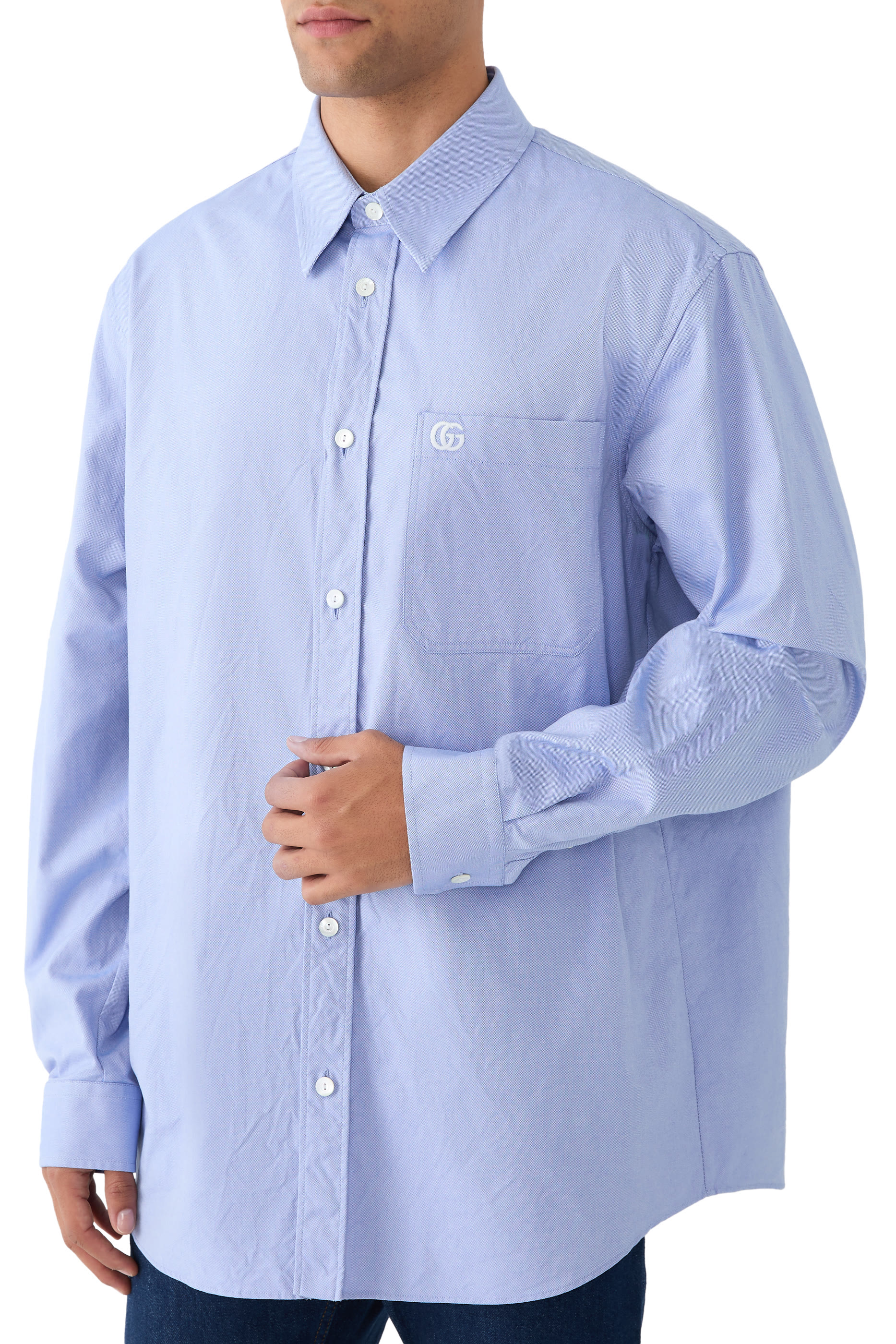 Embroidered Oxford Cotton Shirt