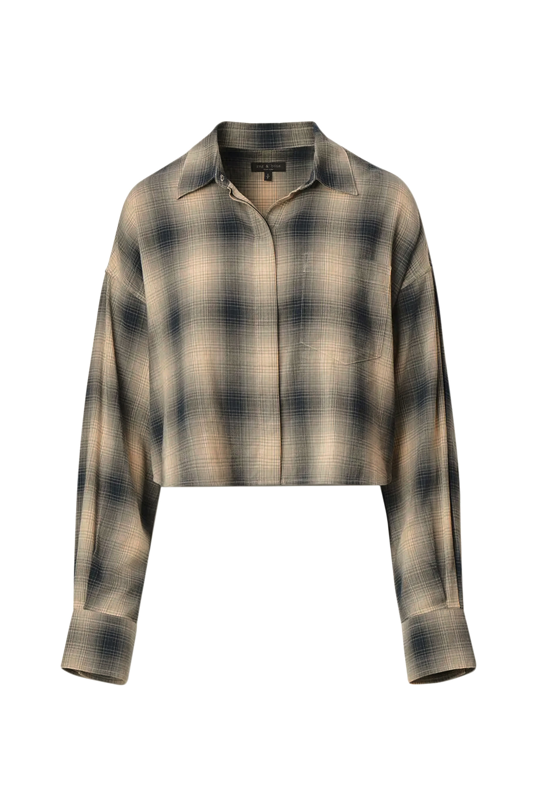 Marin Cropped Plaid Shirt