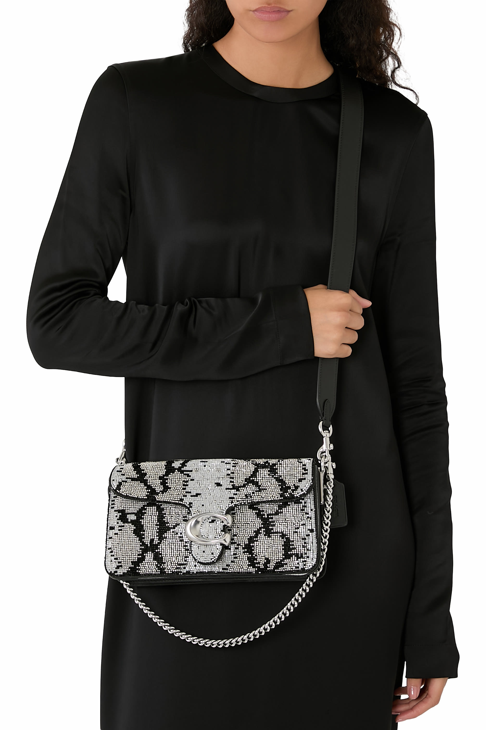  Tabby 26 Beaded Snake Shoulder Bag
