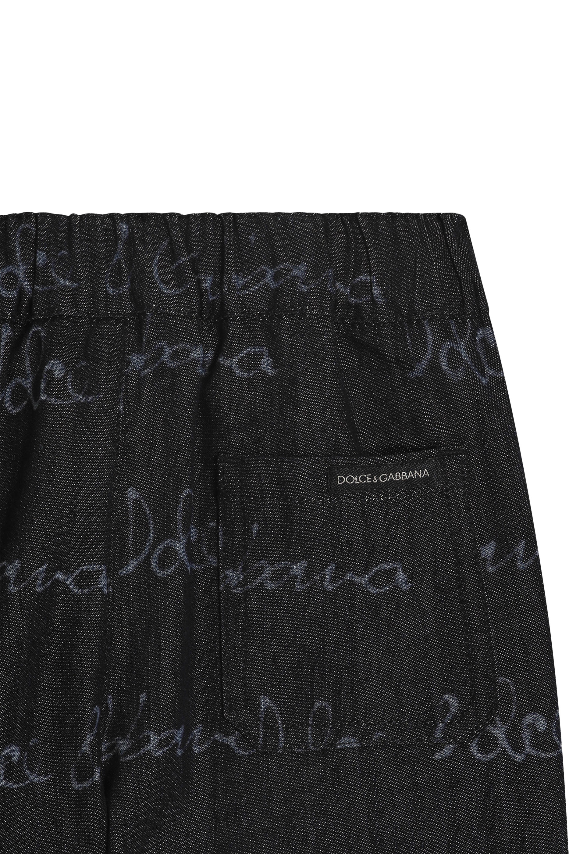 Kids All-Over Logo Print Shorts