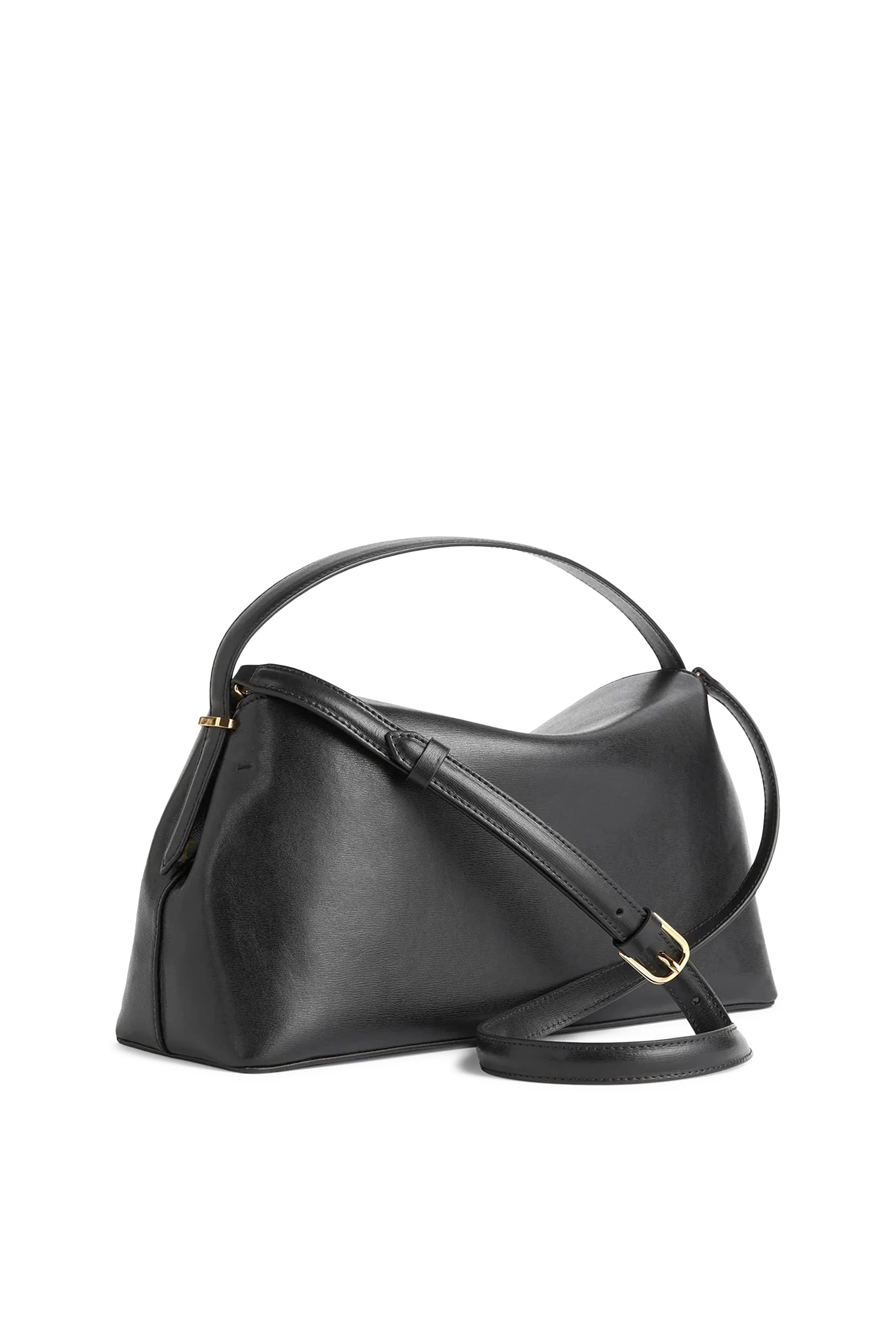T-Lock Leather Top-Handle Bag