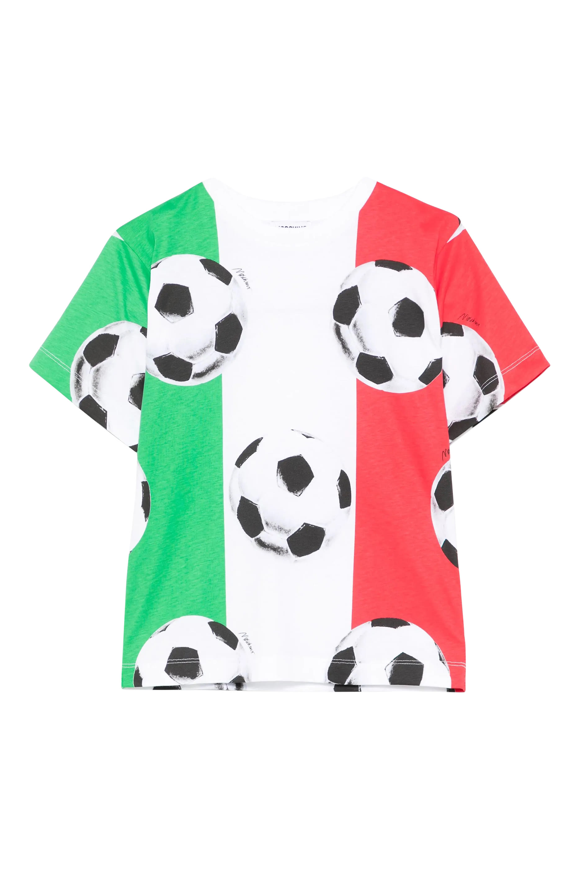 Kids Italy Football Print Maxi T-Shirt