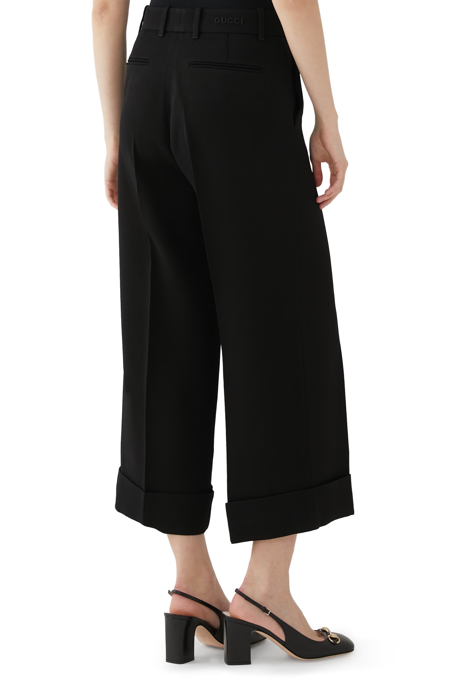 Embroidered Viscose Sable Pants
