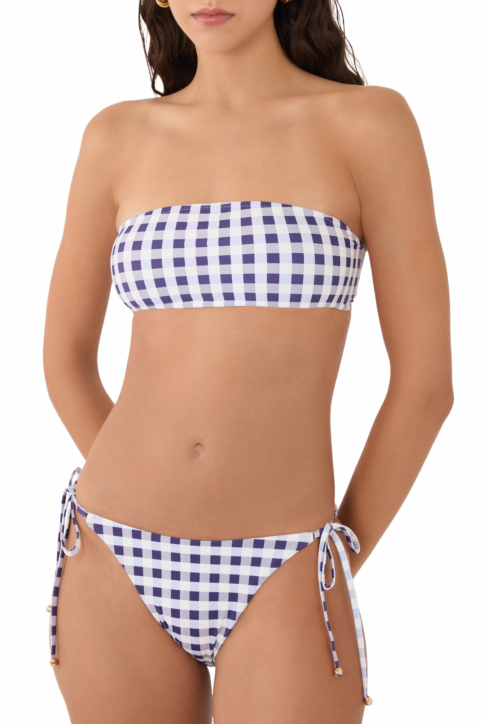 Gingham Bikini Top