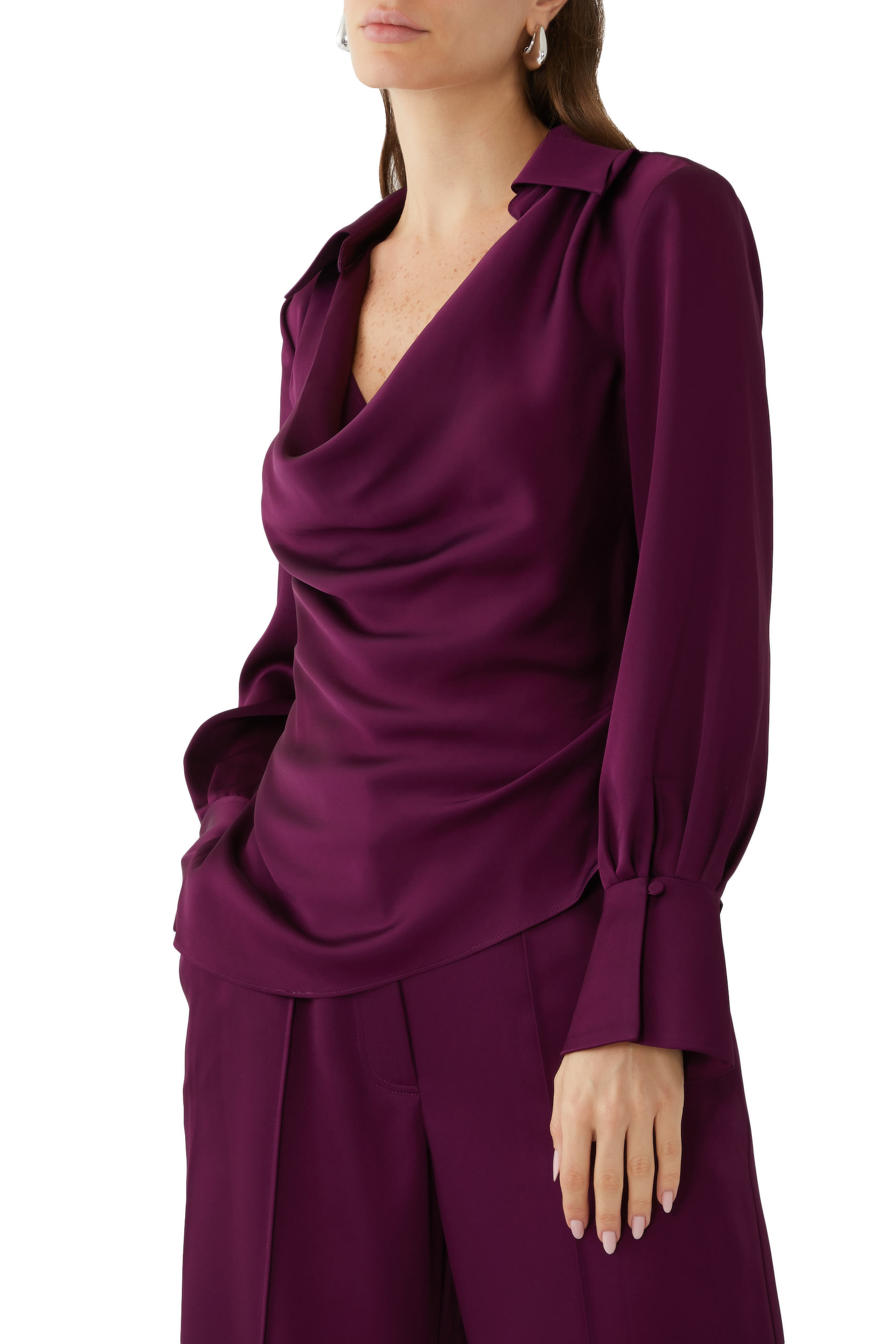 Symone Long Sleeve Cowl Neck Top