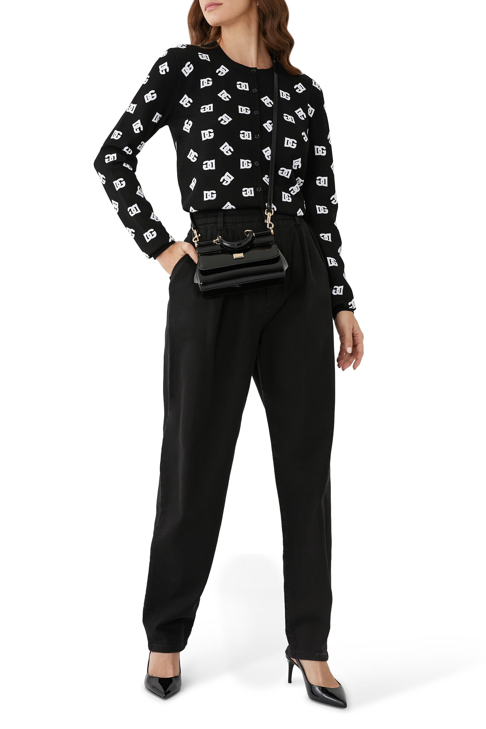 Carrot Leg Denim Pants