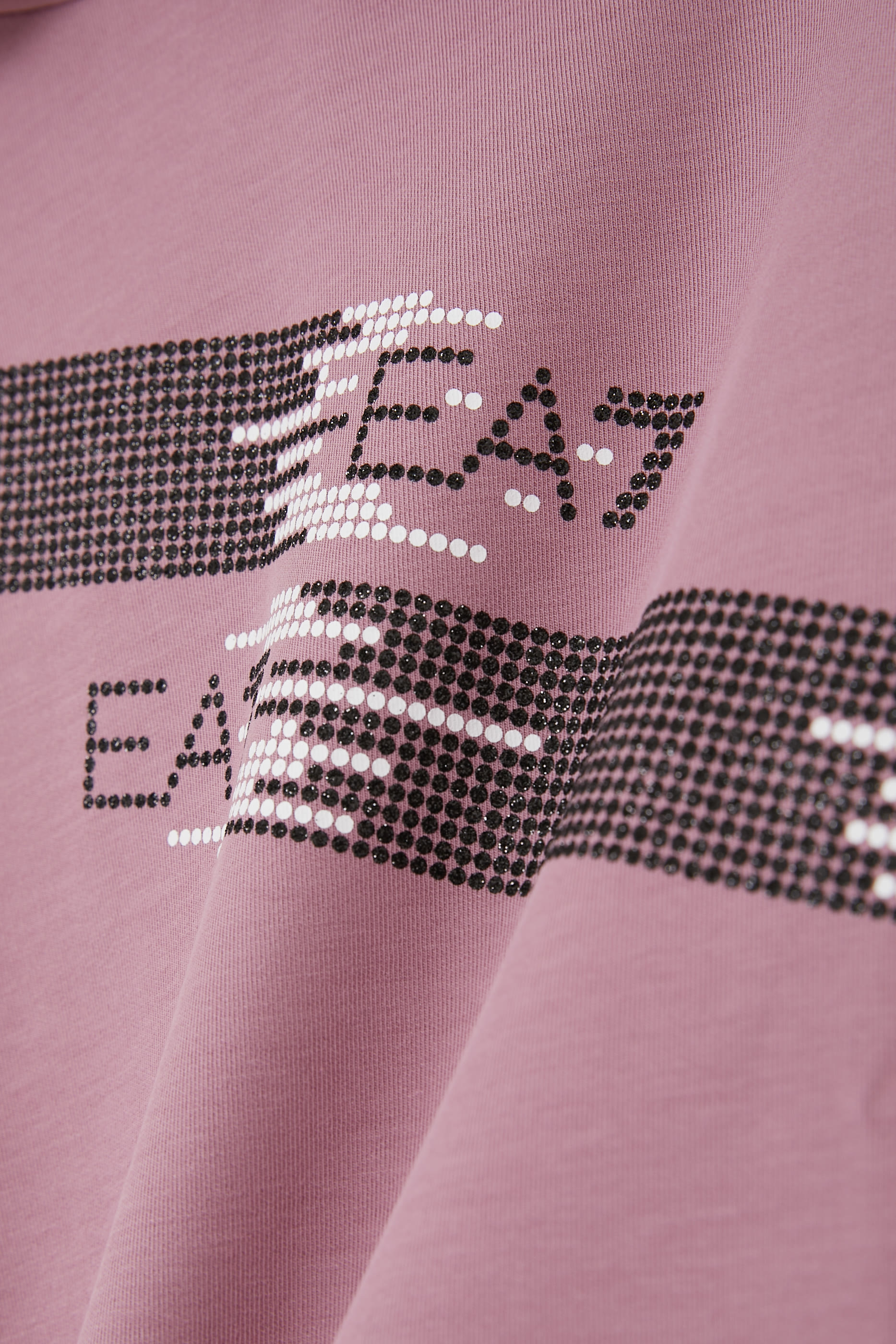 Kids EA7 Glitter Logo Hooded Sweatshirt