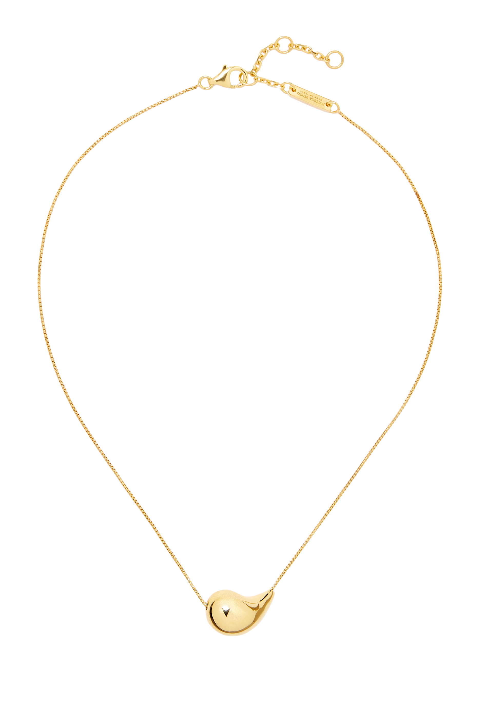 Drop Pendant Necklace, Sterling Silver