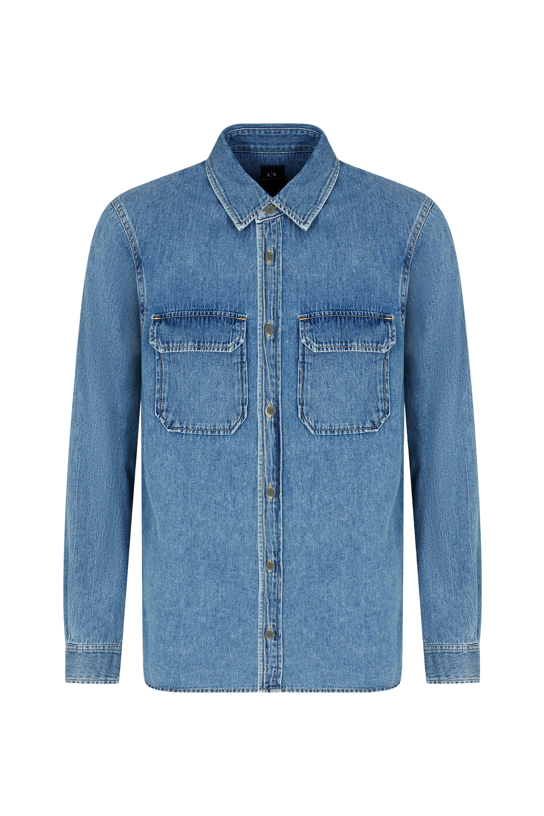 The Grid Regular Fit Denim Shirt
