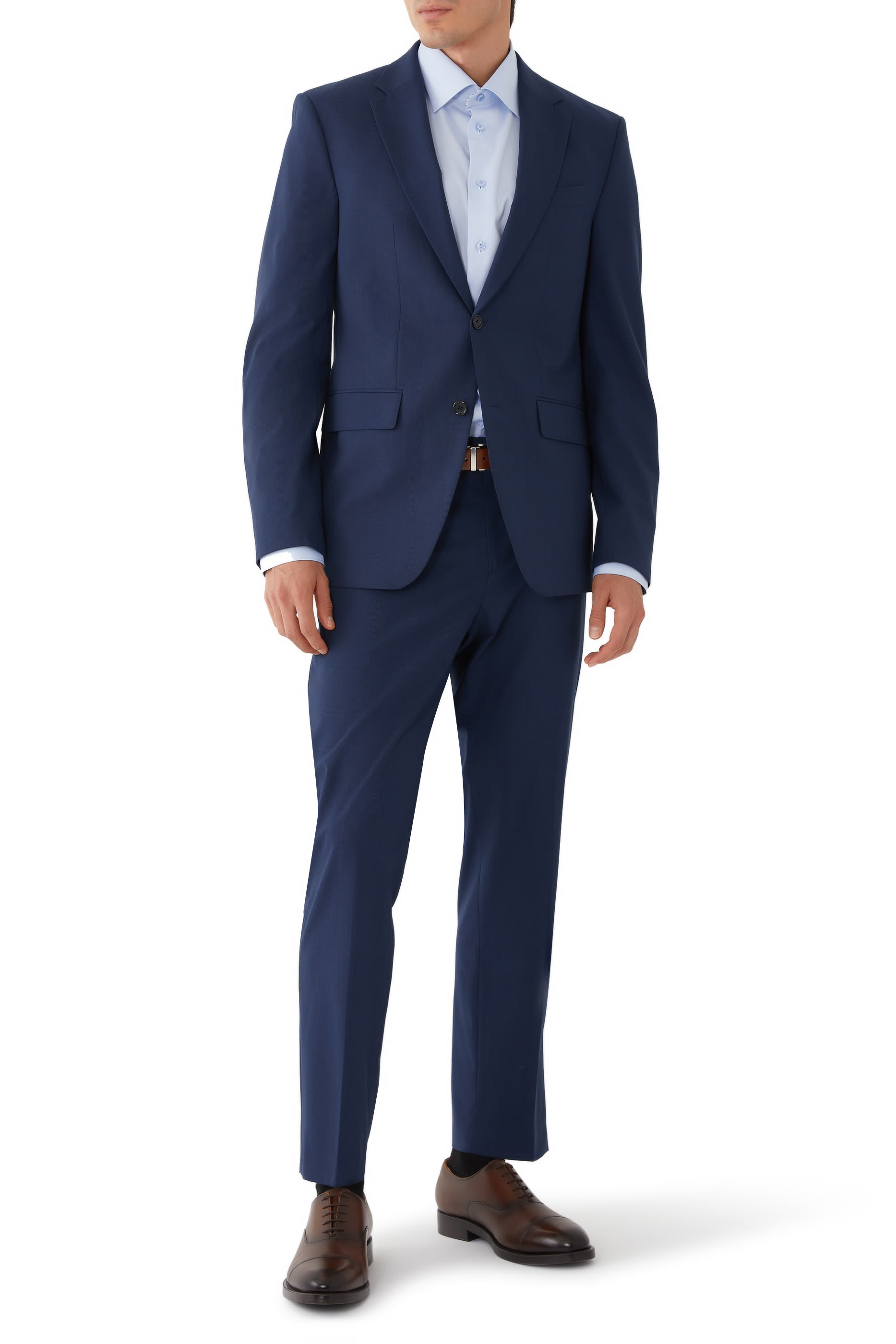 Geometric Effect Signature Twill Shirt