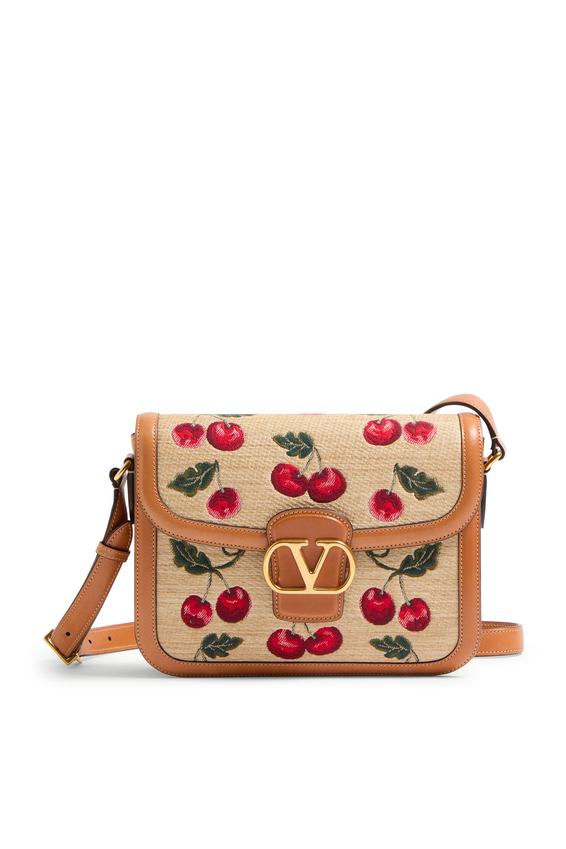 9to5 Shoulder Bag in Synthetic Jacquard Raffia