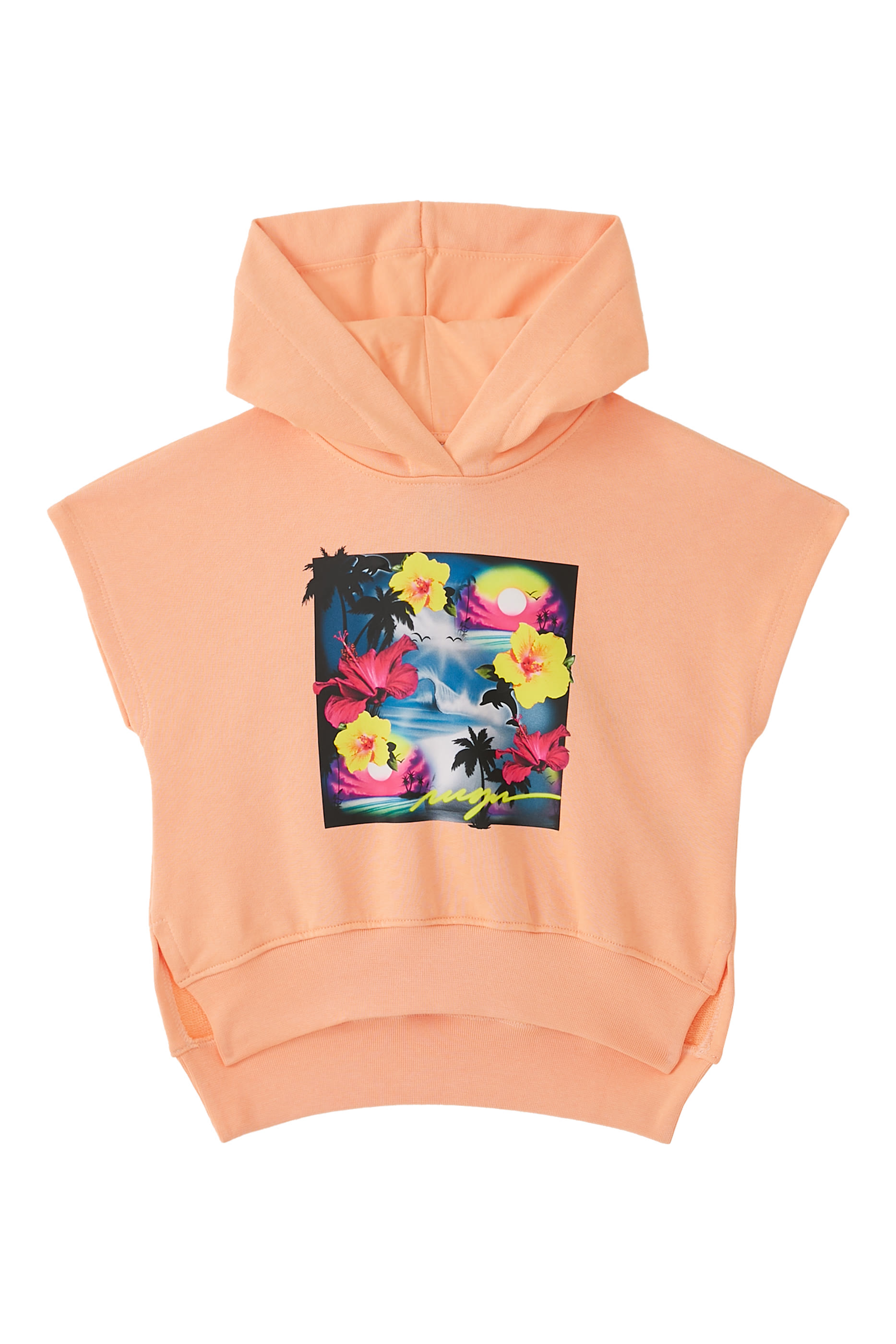 Kids Sleeveless Logo Hoodie