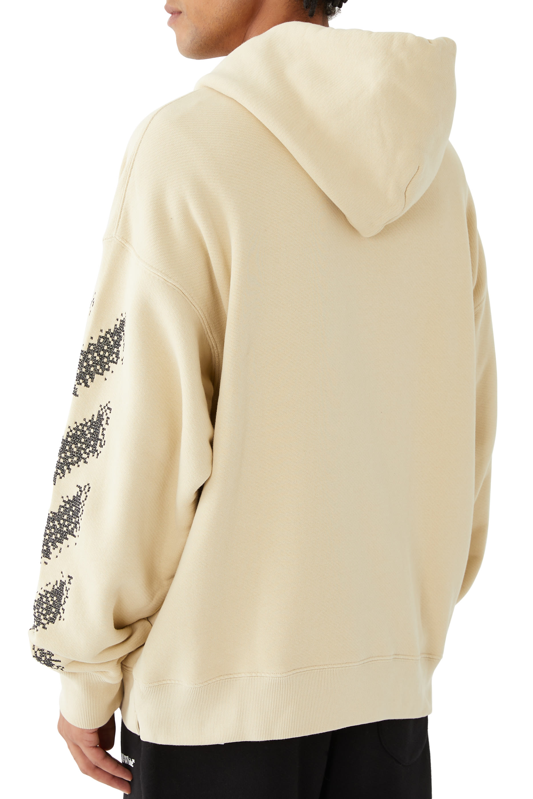 Buy Off-White Pixel Diag Skate Hoodie for Mens Online