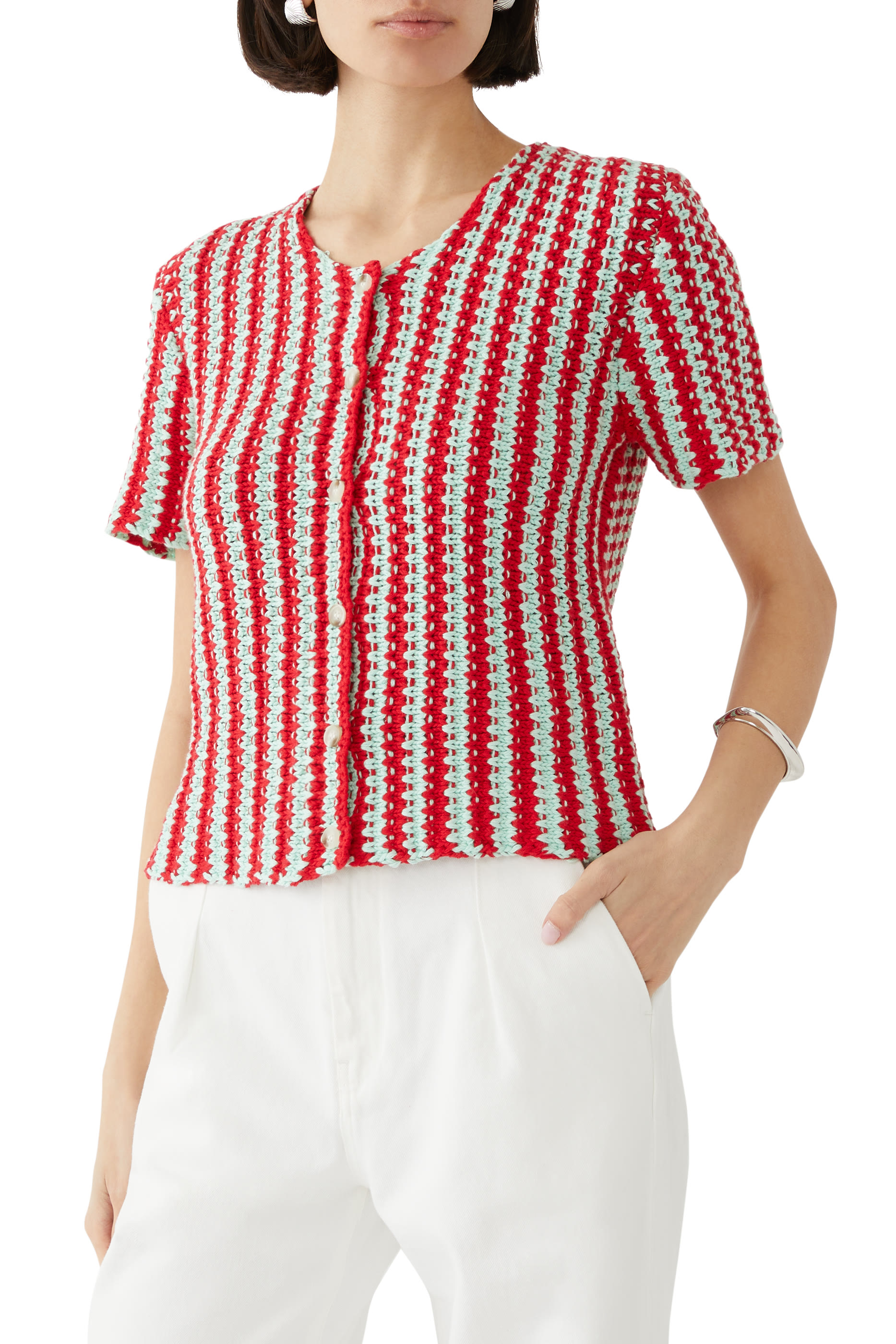 Zig Zag Crochet Shirt