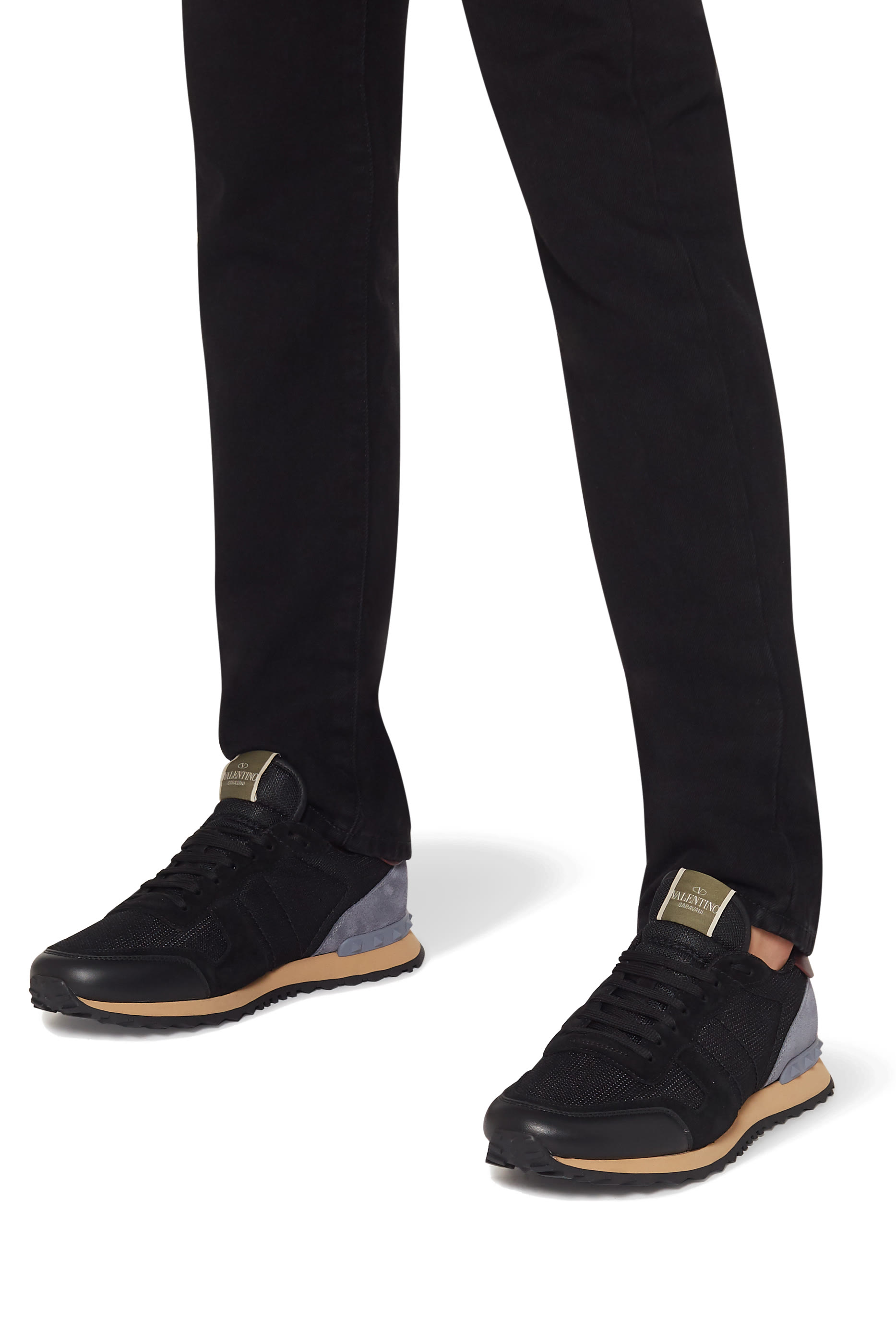 Valentino Garavani Rockrunner Studded Sneakers