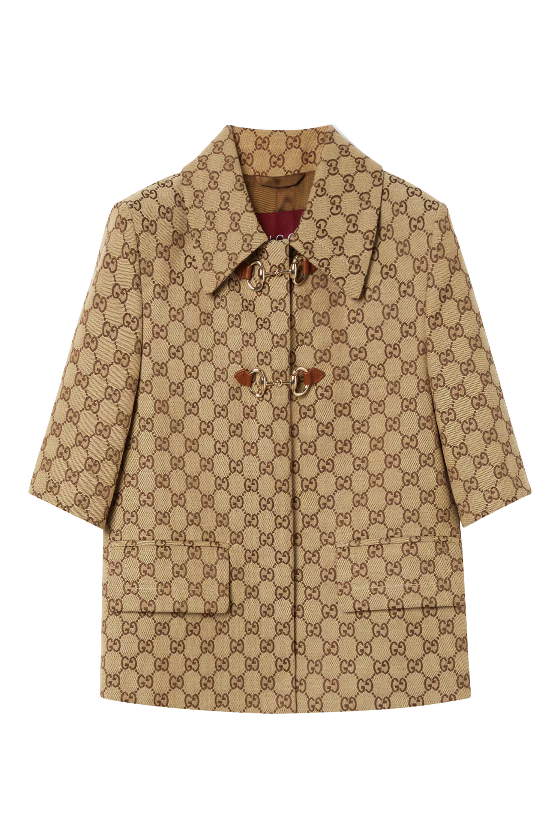 GG Canvas Jacket with Horsebit