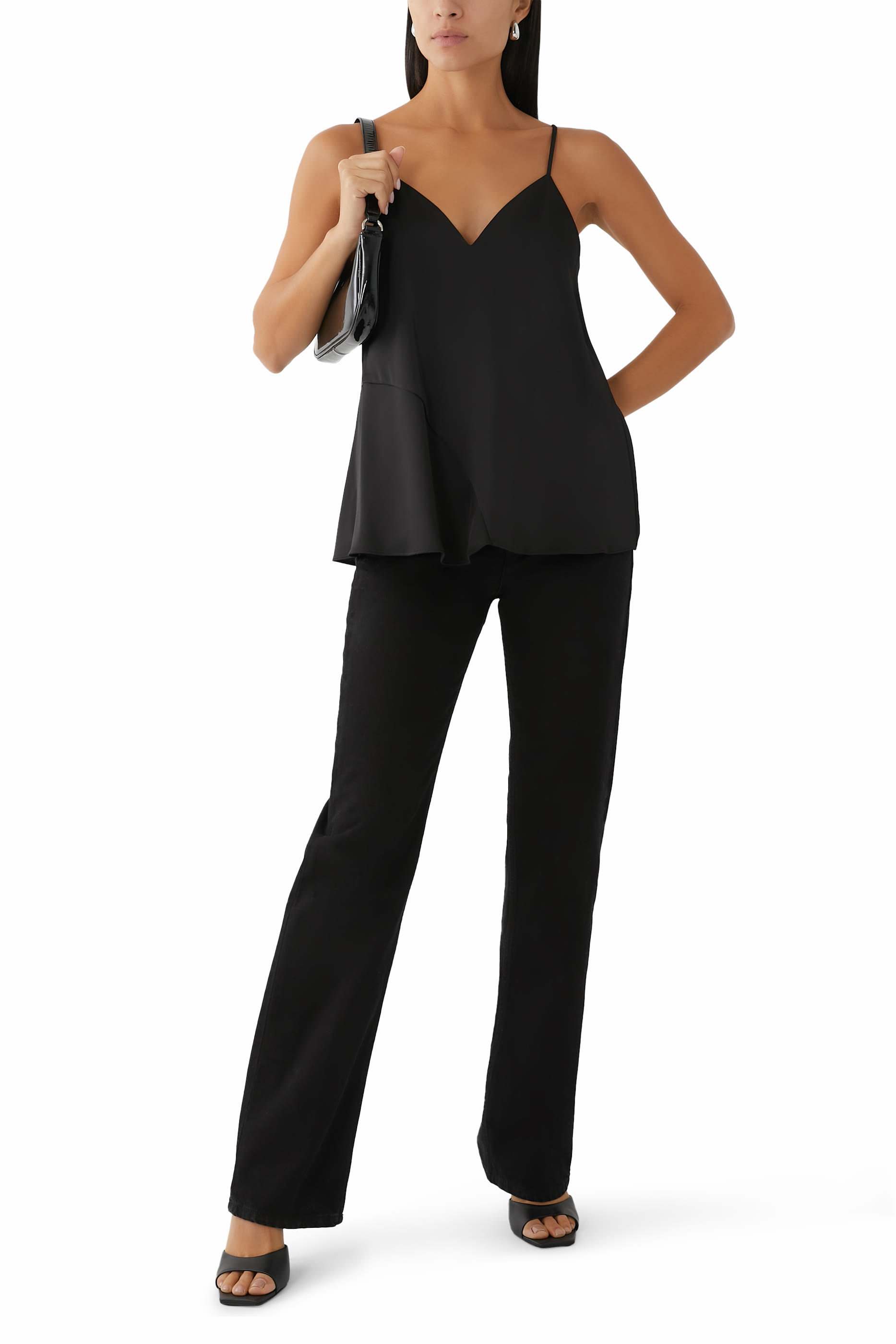 Matte Satin Fabric Top