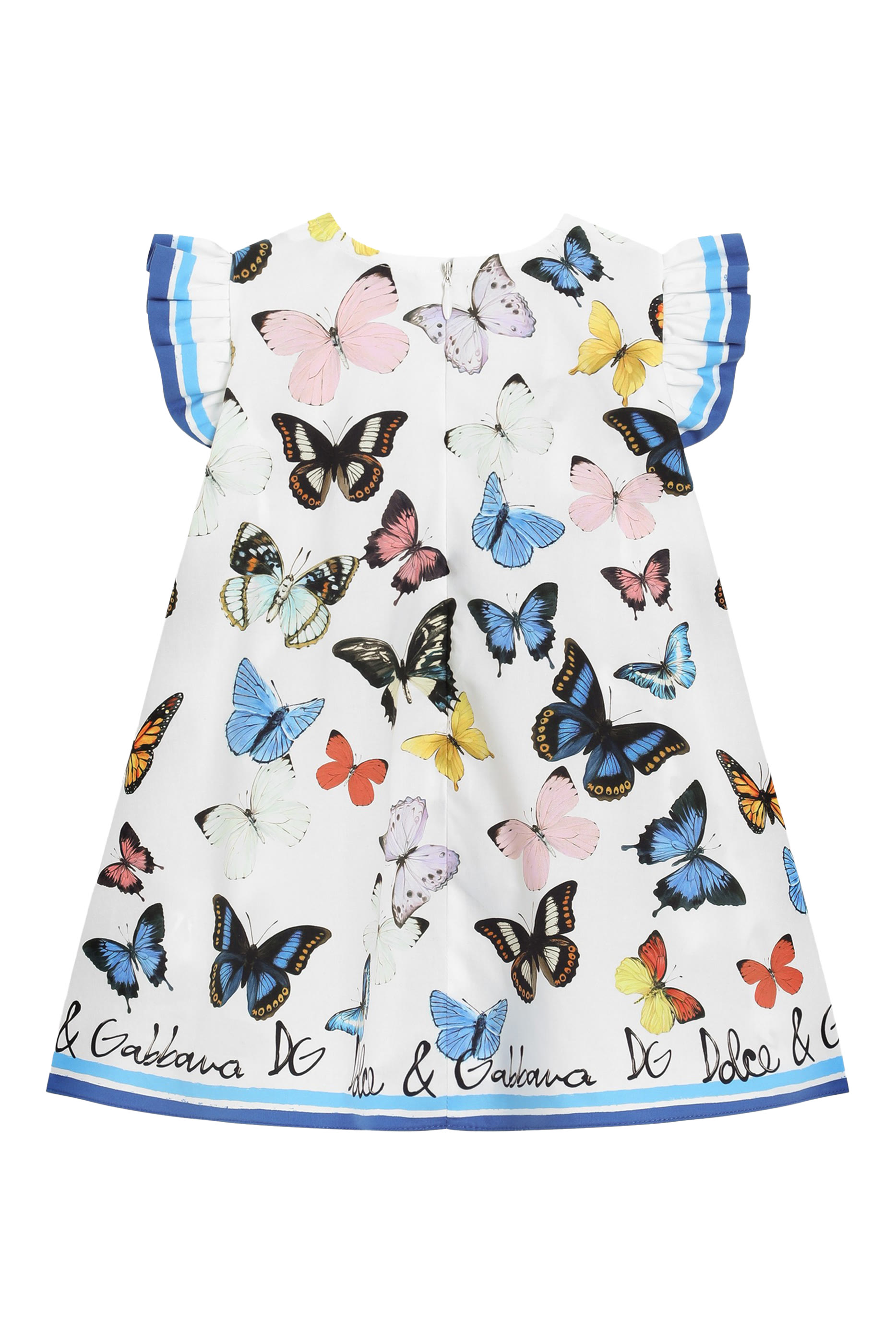 Kids All-Over Butterfly Print Flared Dress