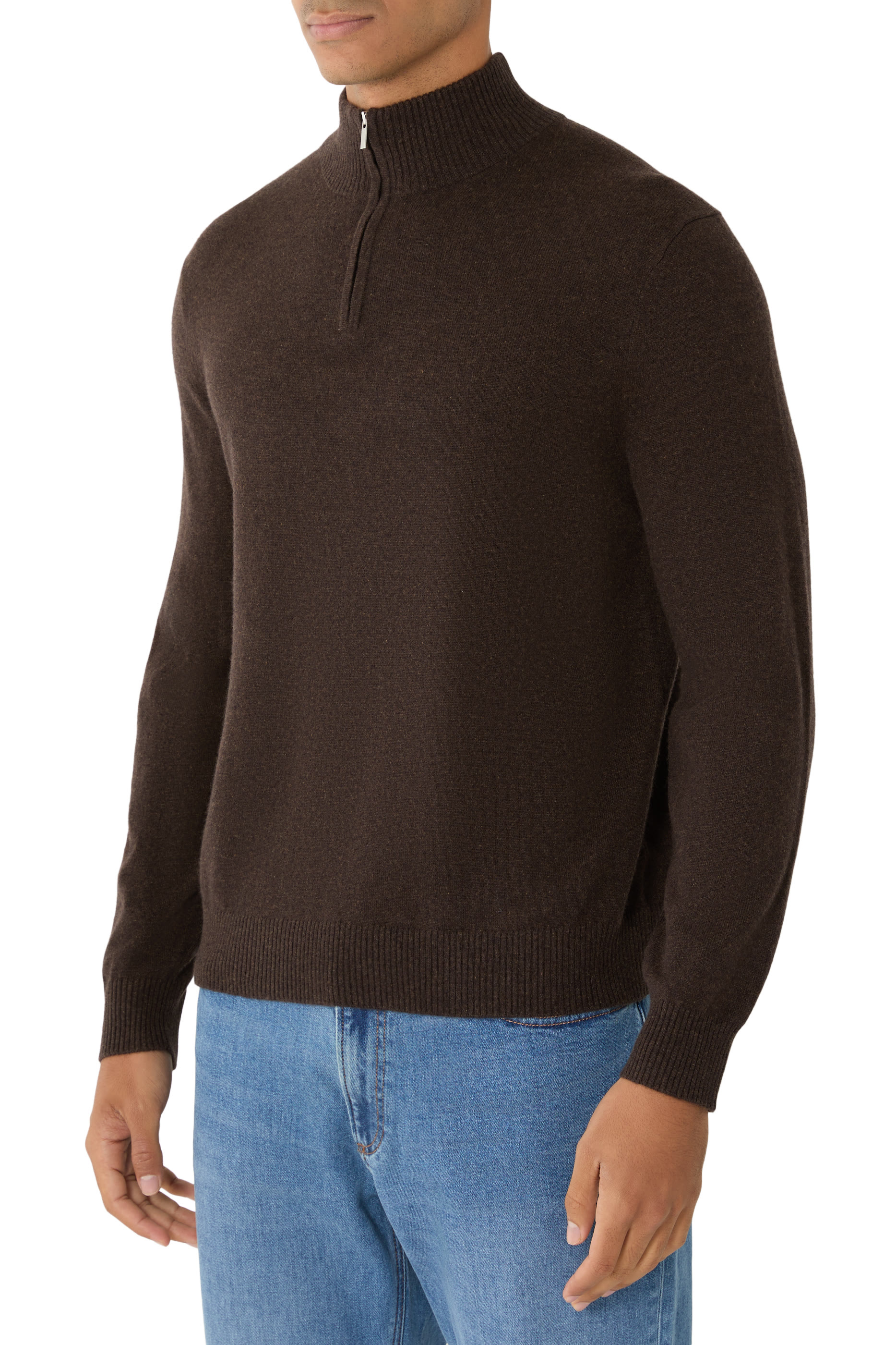  Hilles Quarter-Zip Sweater in Cashmere