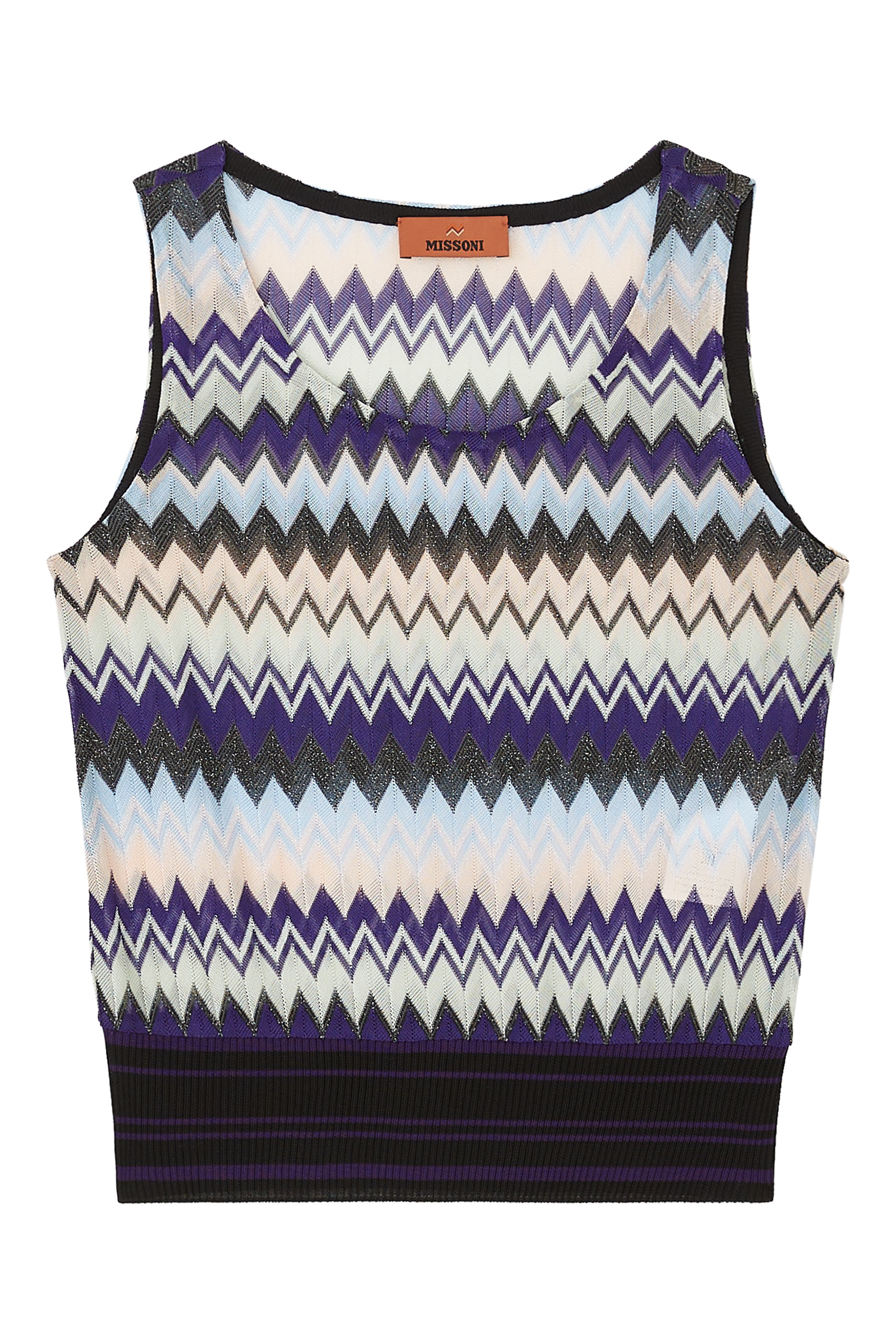 Zigzag Raschel Sleeveless Top