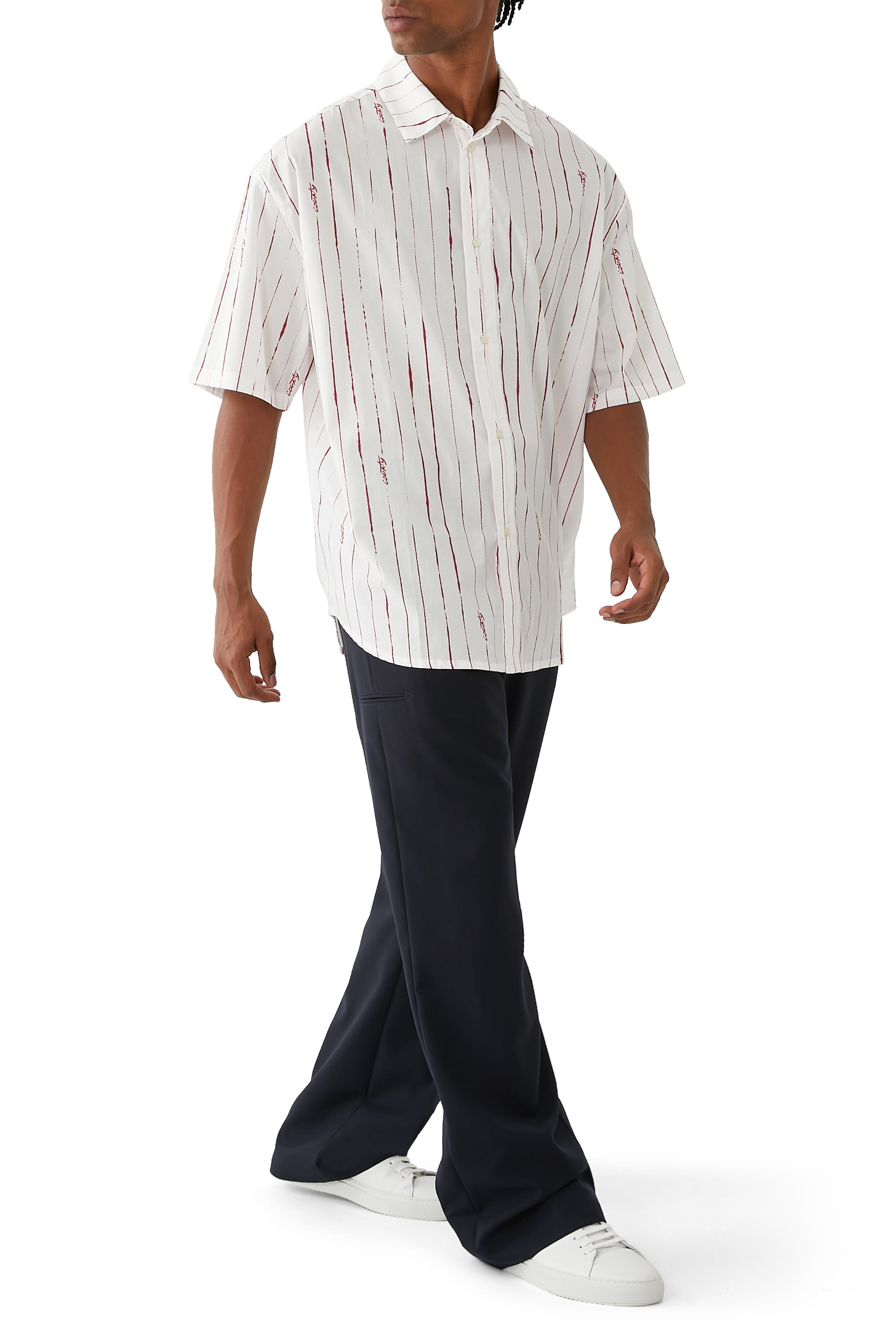 County Pinstripes Over Shirt