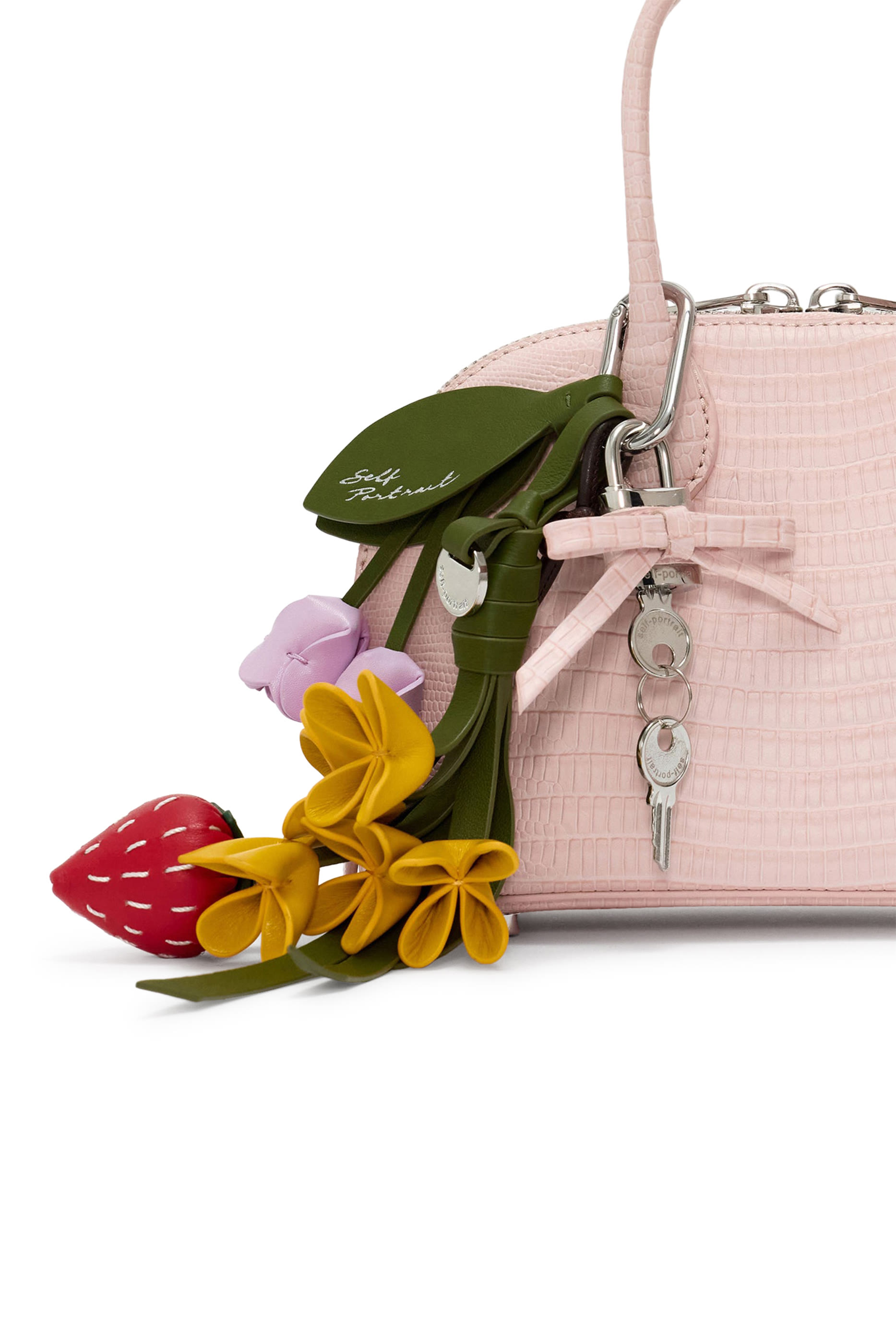 Embossed Leather Mini Bag 
