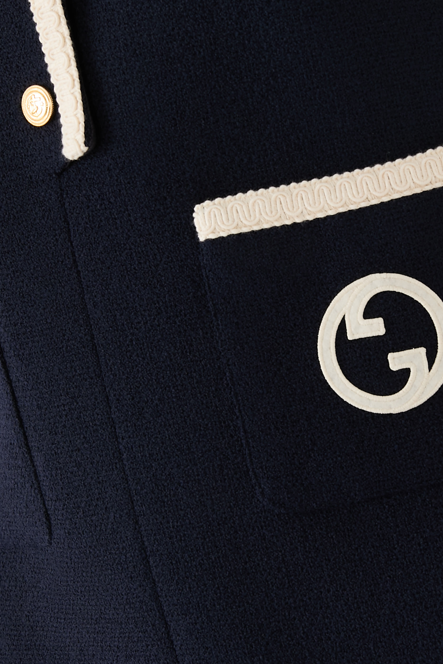 Retro Tweed Mini Dress with Interlocking G