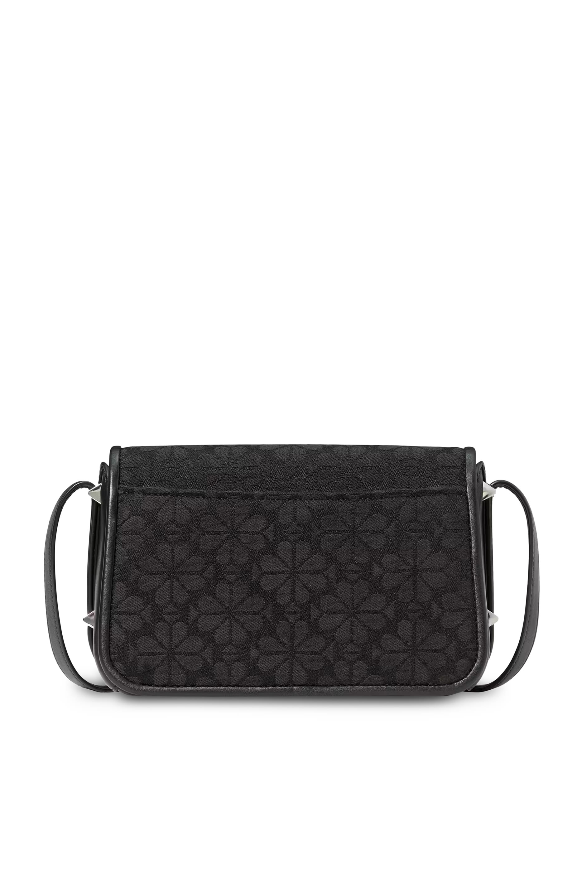 Spade Flower Jacquard Small Flap Crossbody Bag