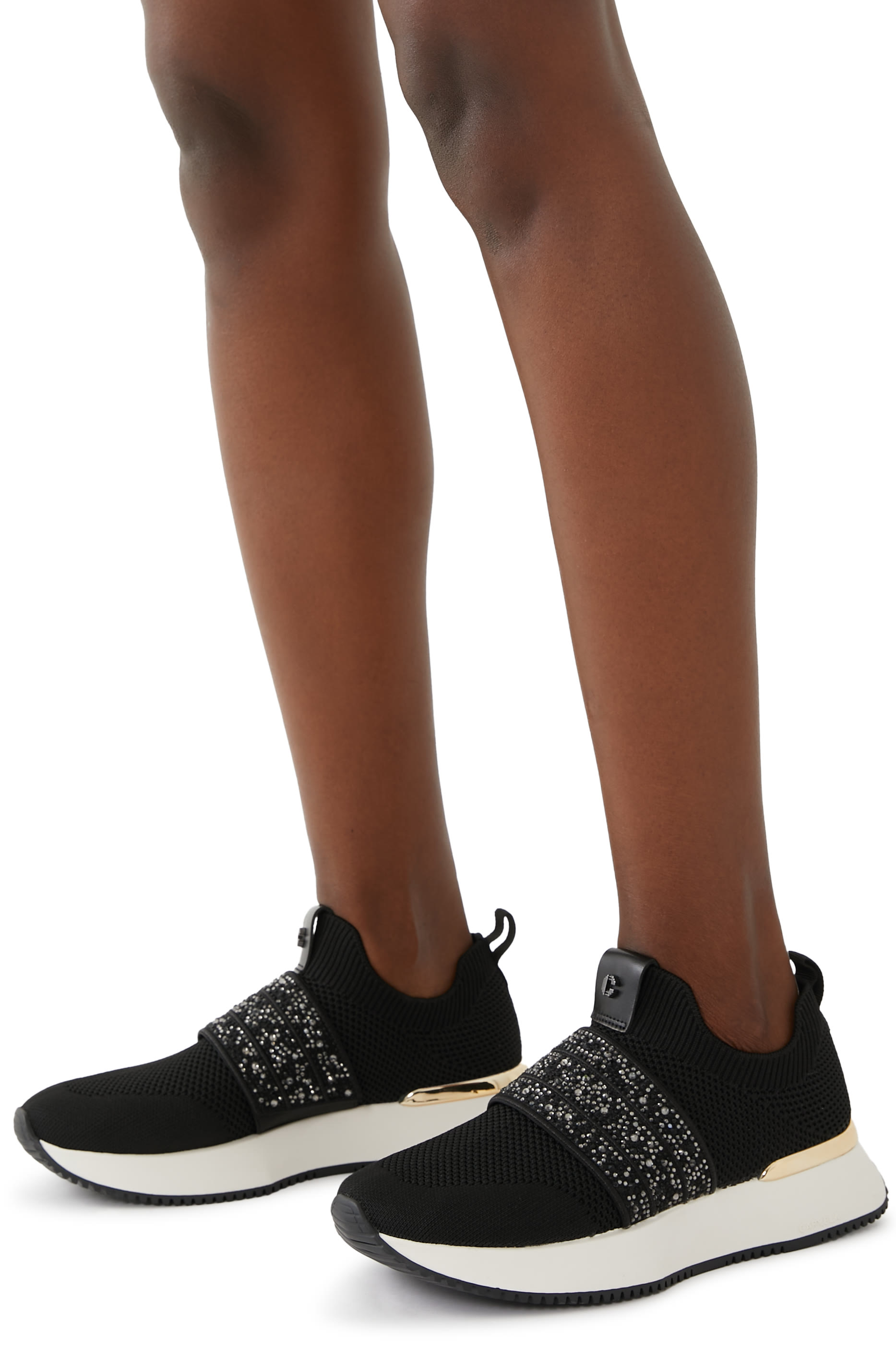 Carvela Flare Sparkle Slip On Sneakers