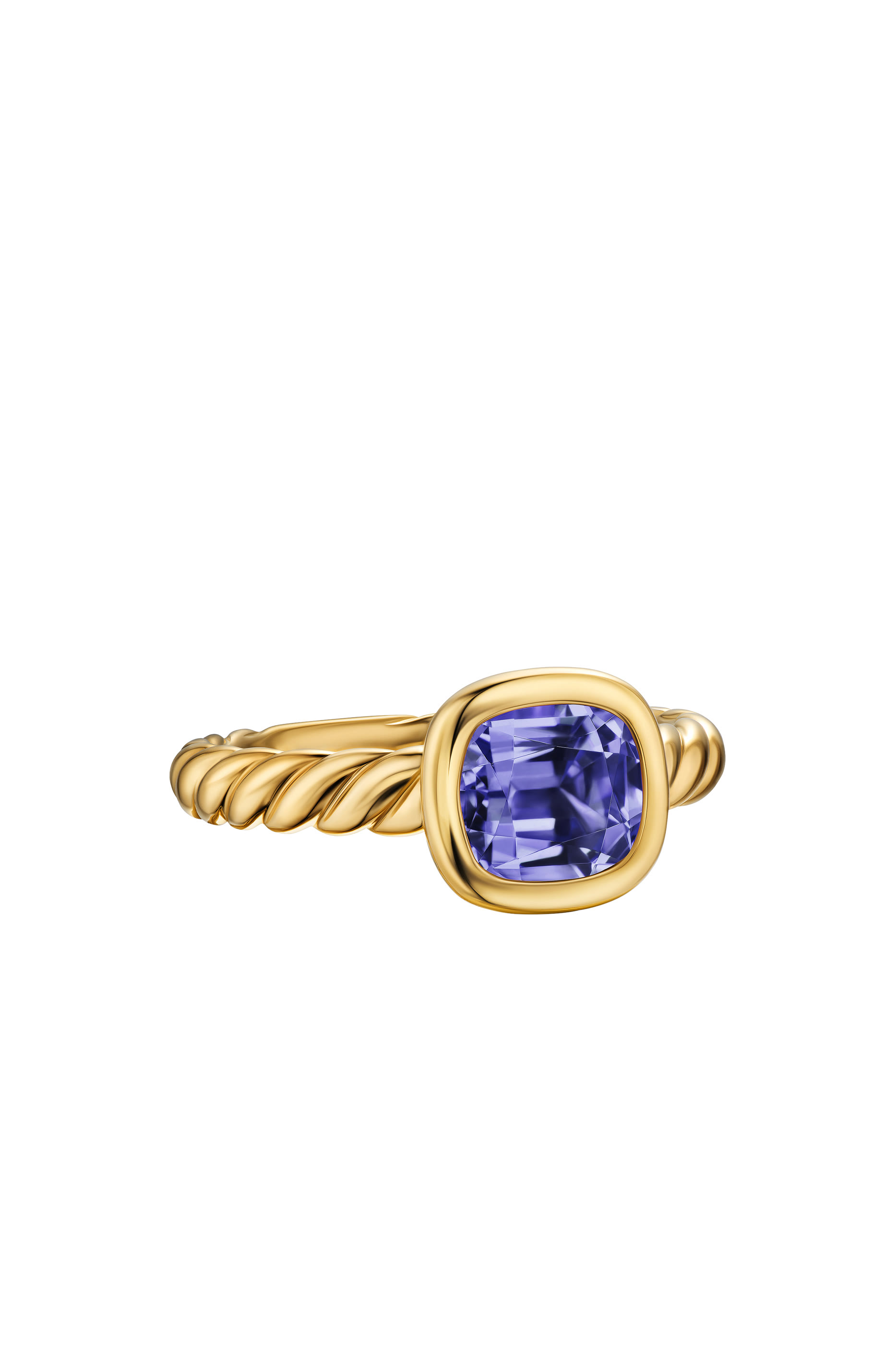 DY Mercer&reg; Stone Ring, 18k Yellow Gold & Iolite