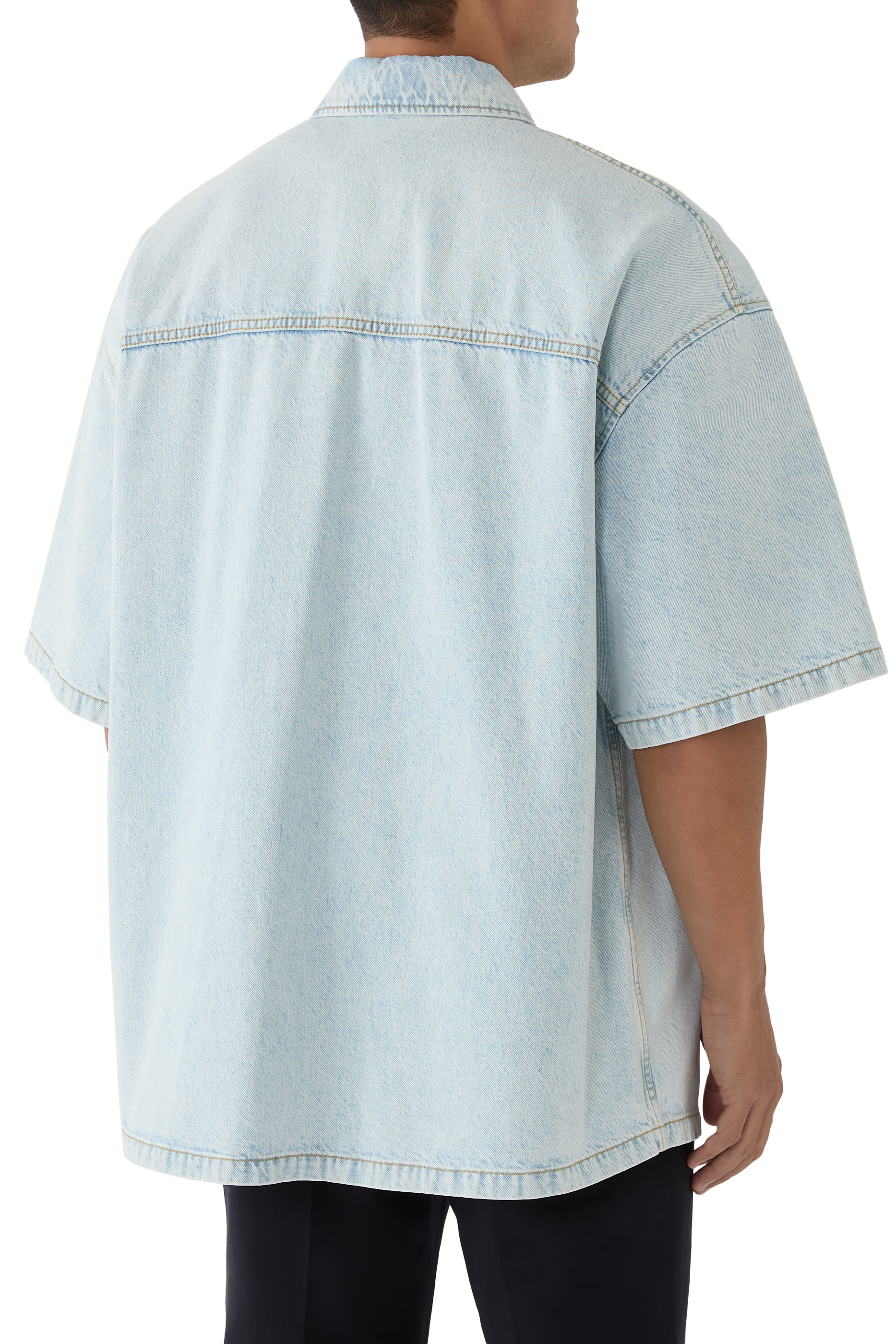 Lasered Denim Shirt