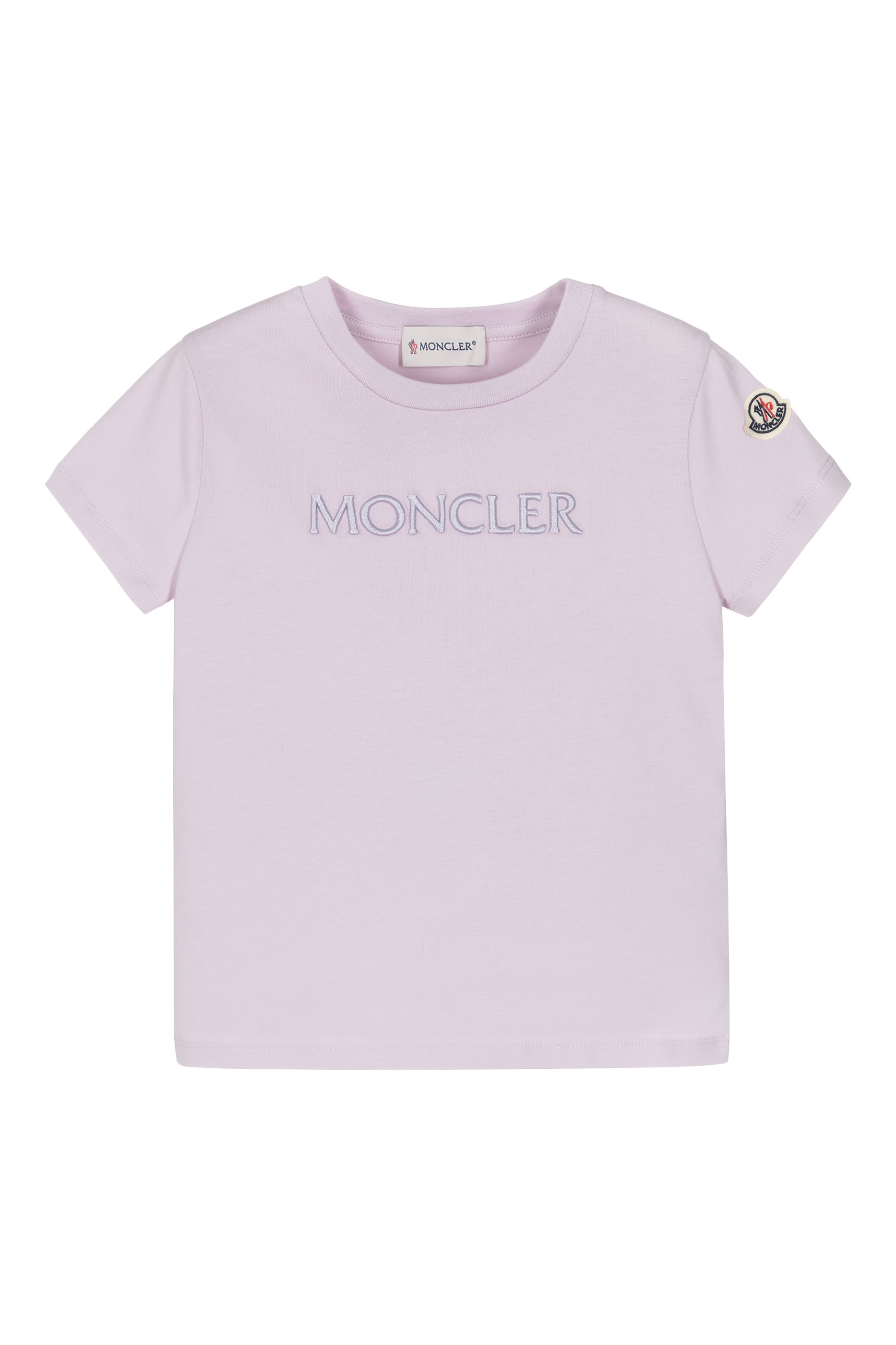 Kids Embroidered Logo Cotton T-Shirt