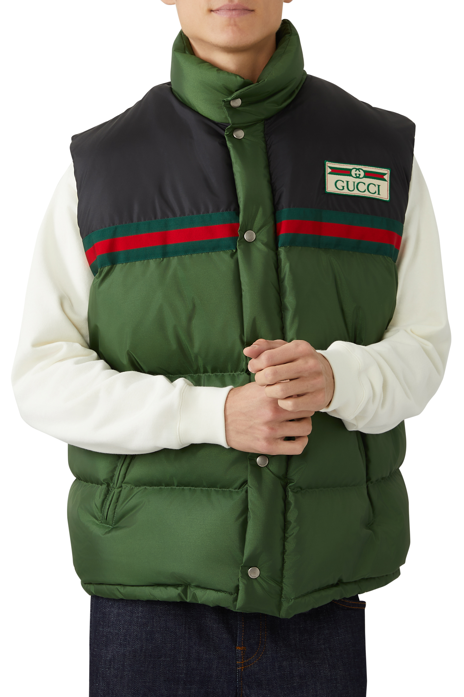 Logo Label Padded Vest