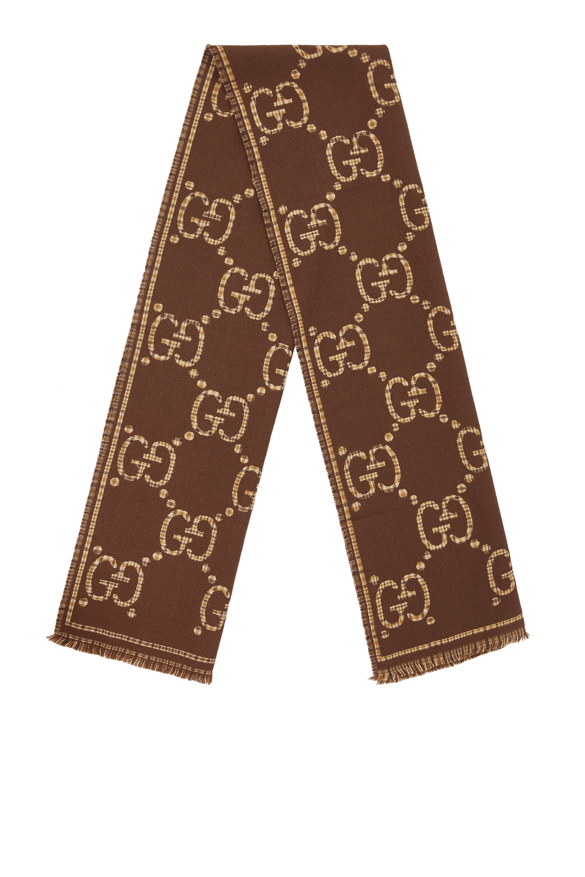GG Logo Wool Scarf