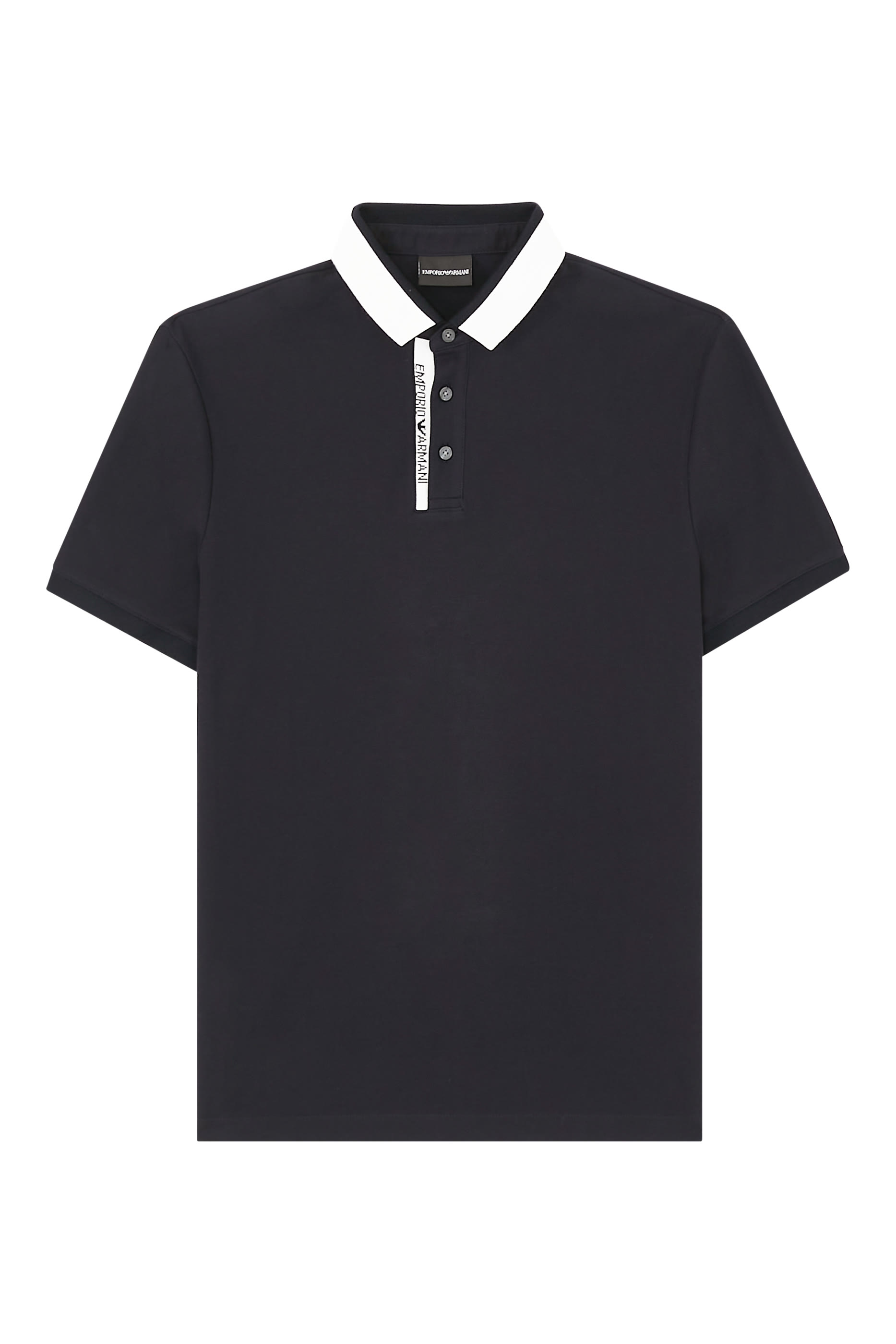 Jersey Polo Shirt with Placed Logo