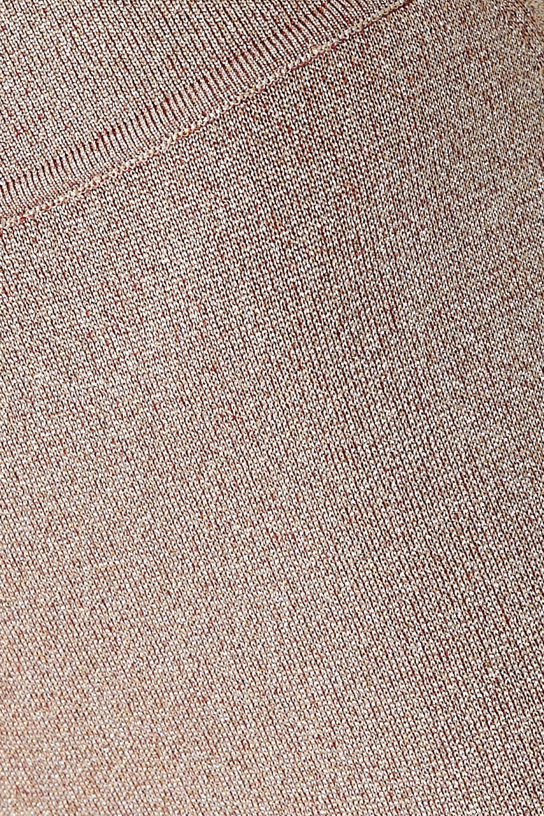 Lamé Straight Long Pants