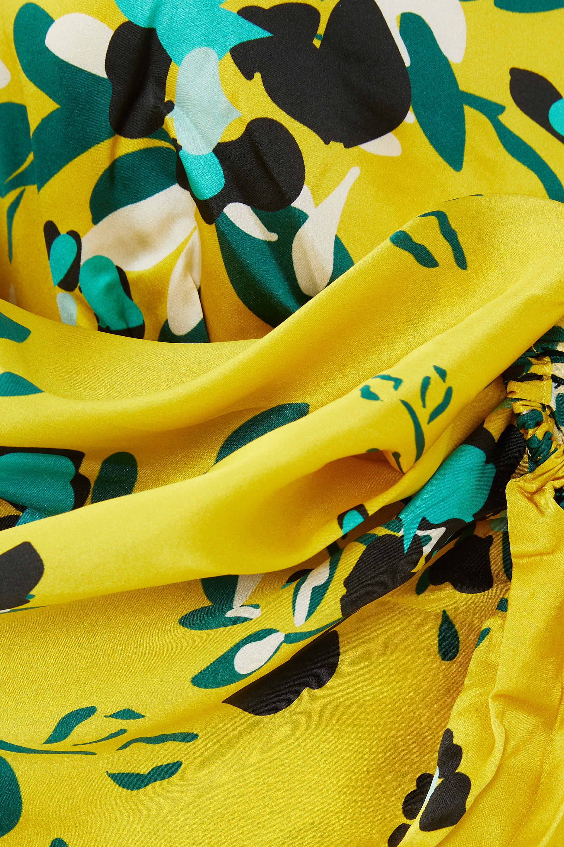 Romilly Silk One-Shoulder Open Back Maxi Dress