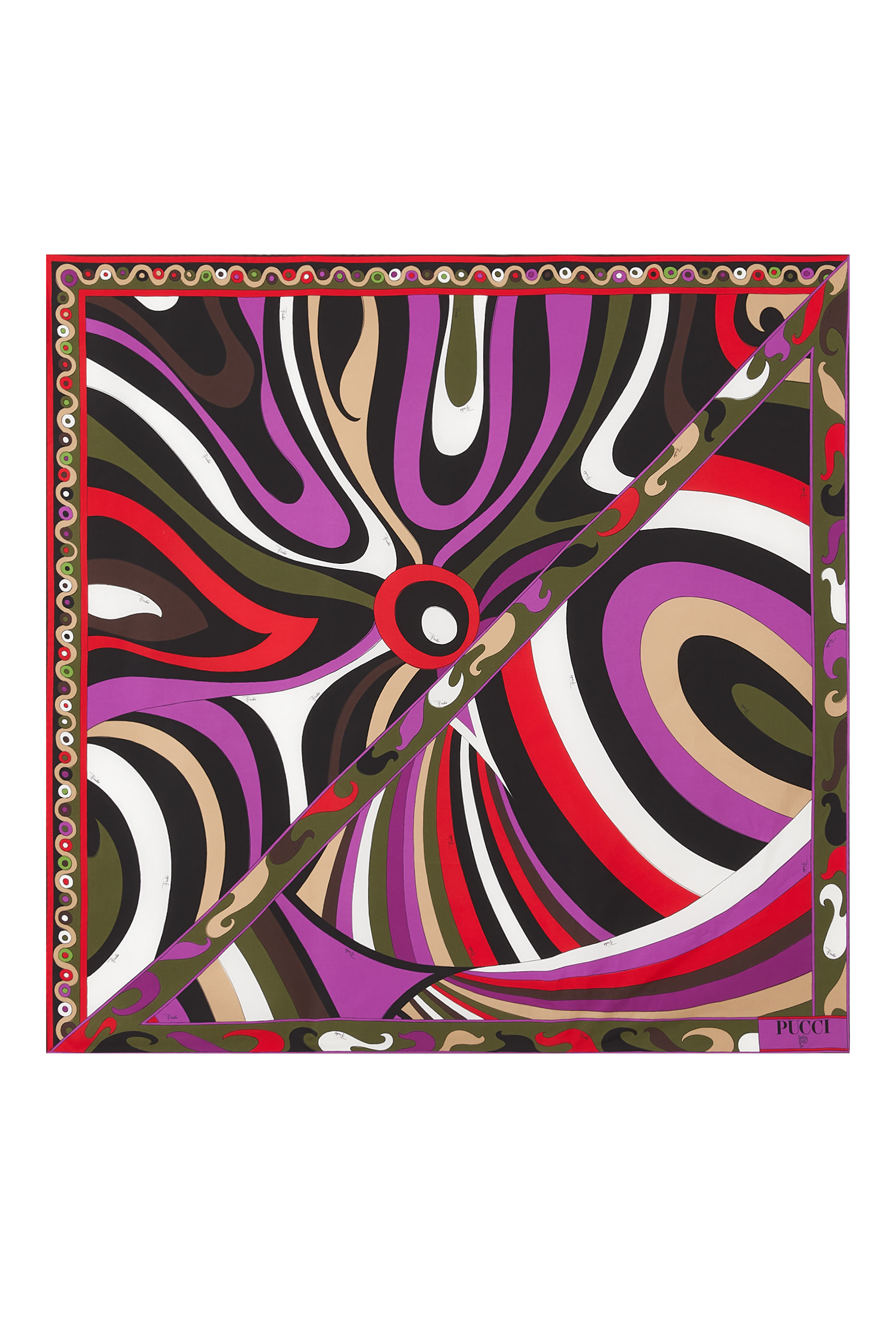 Iride & Marmo Print Silk Scarf