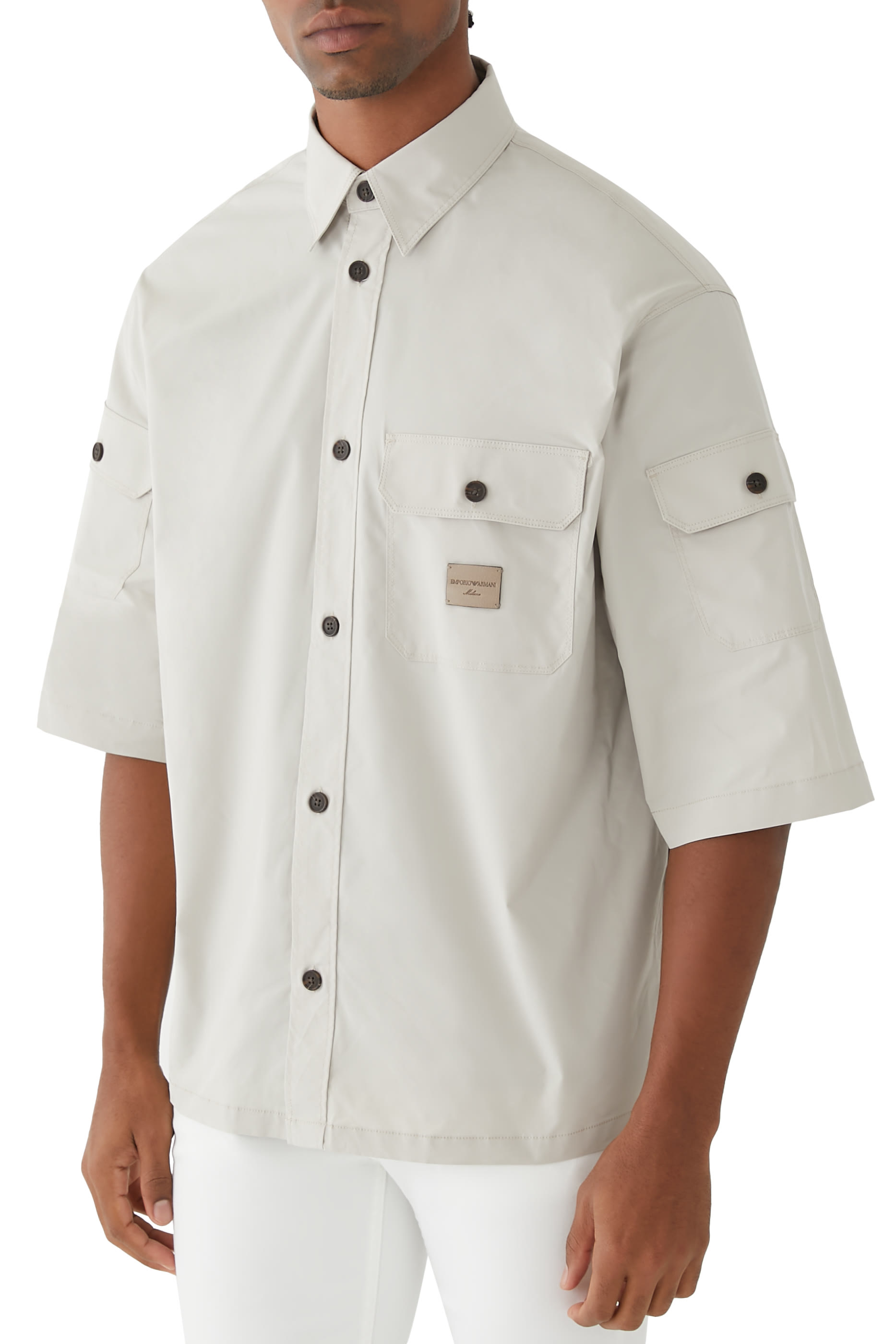 Logo Patch Short Sleeve Shirt