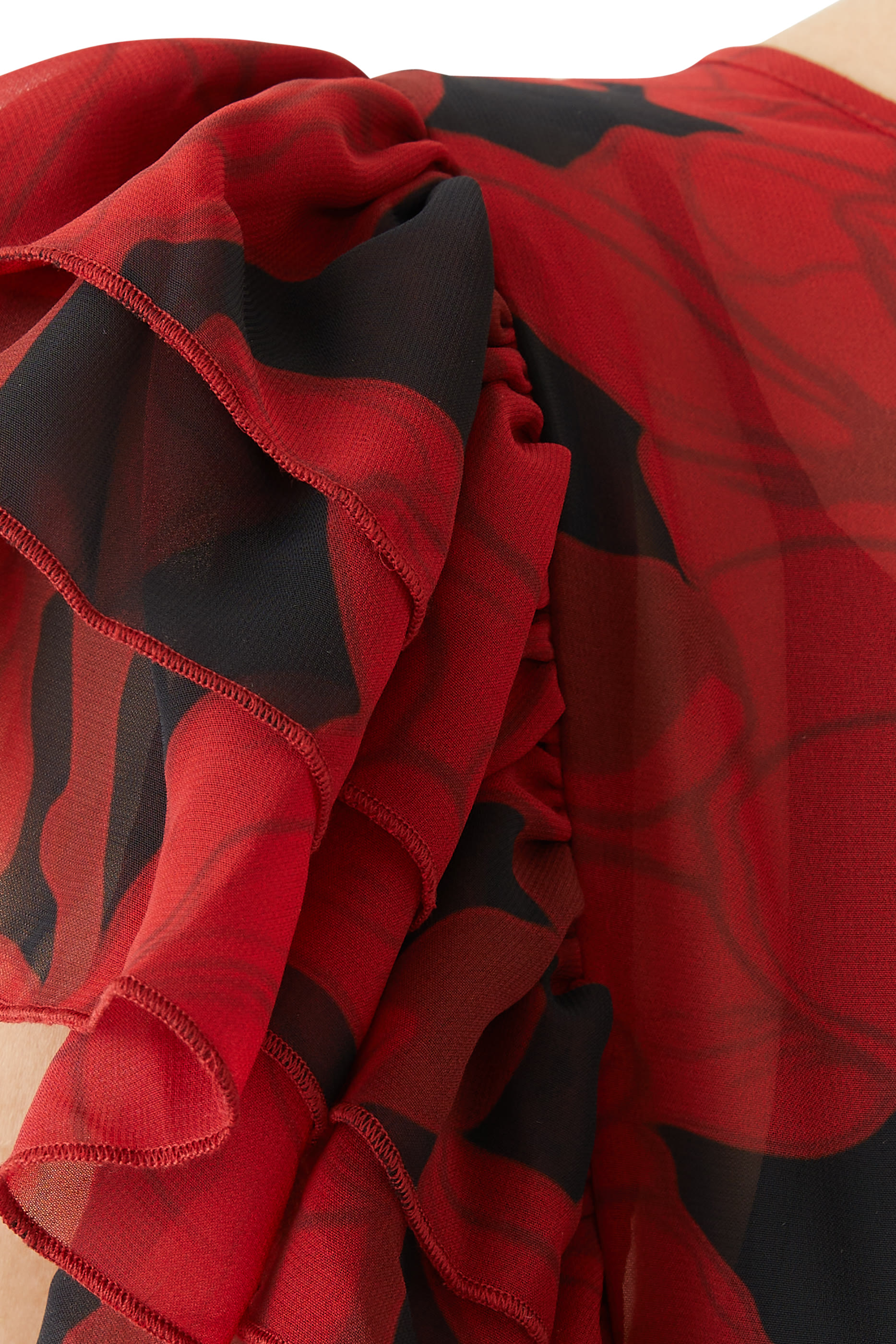 Bougainvillea Chiffon Maxi Dress